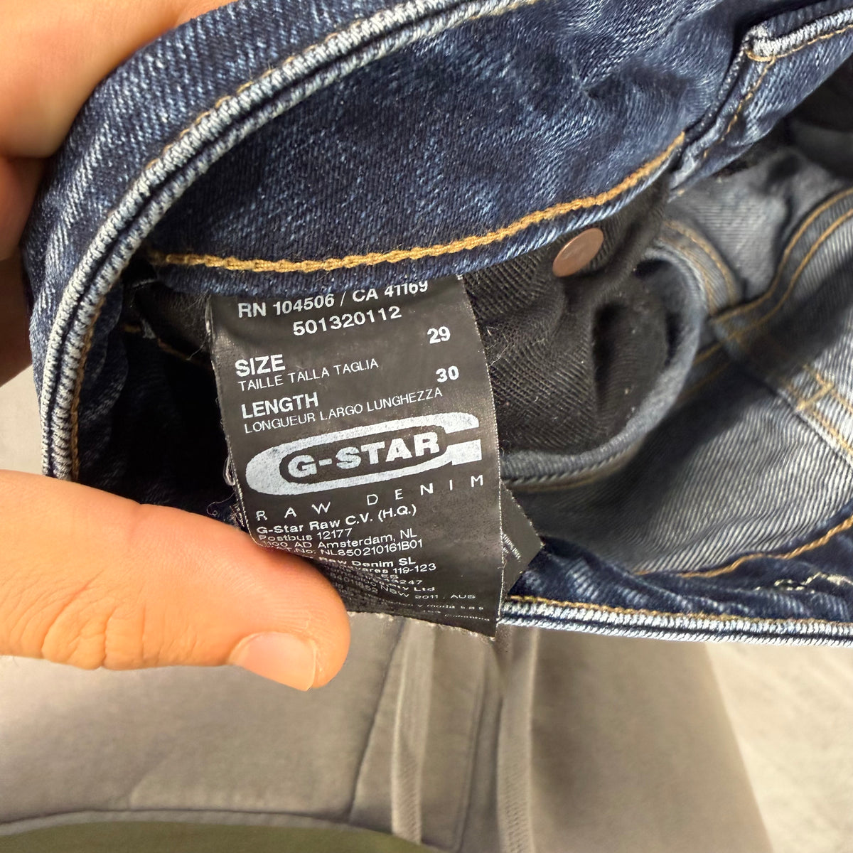 G-Star Washed Vintage Jeans | XS