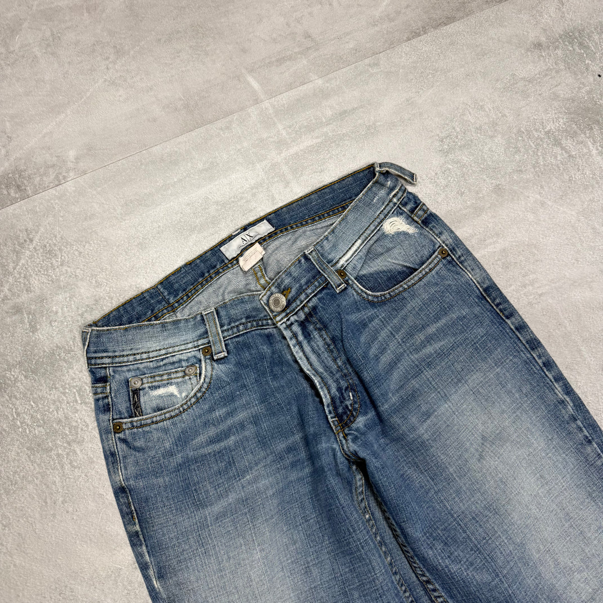 Armani Bootcut Washed Vintage Jeans | S