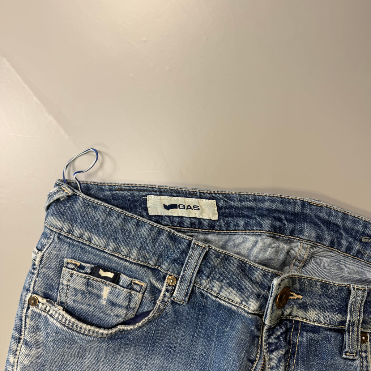 Gas Washed Vintage Jeans | M