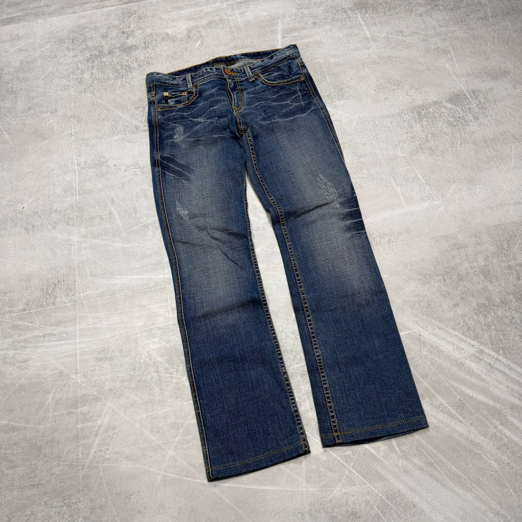 Armani Bootcut Washed Vintage Jeans | XS