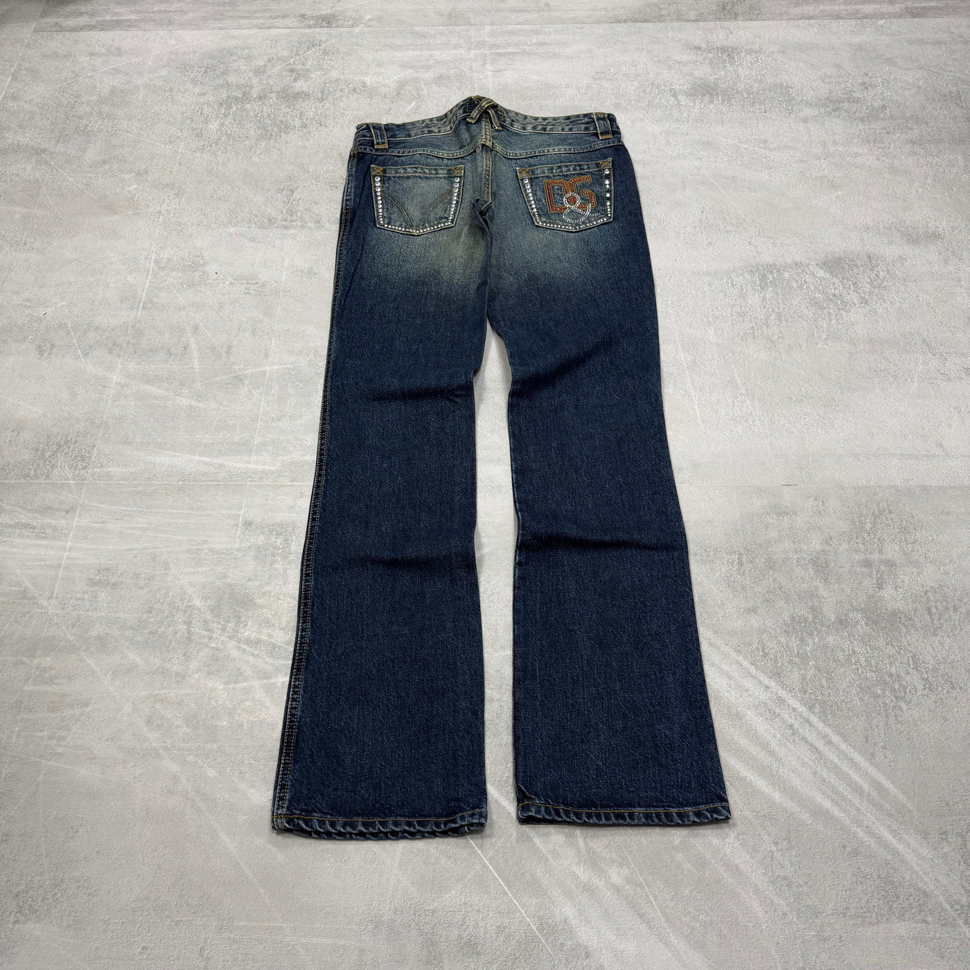 Dolce Gabana Big Print Vintage Jeans | S