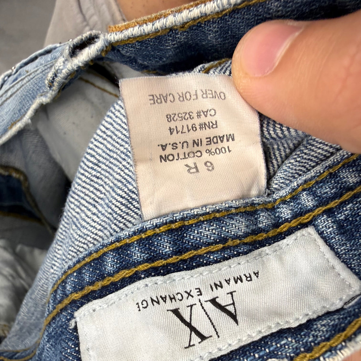 Armani Bootcut Washed Vintage Jeans | S