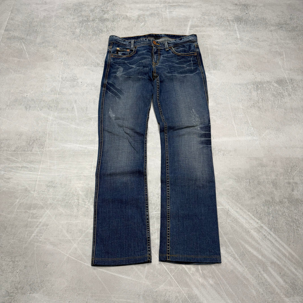 Armani Bootcut Washed Vintage Jeans | XS