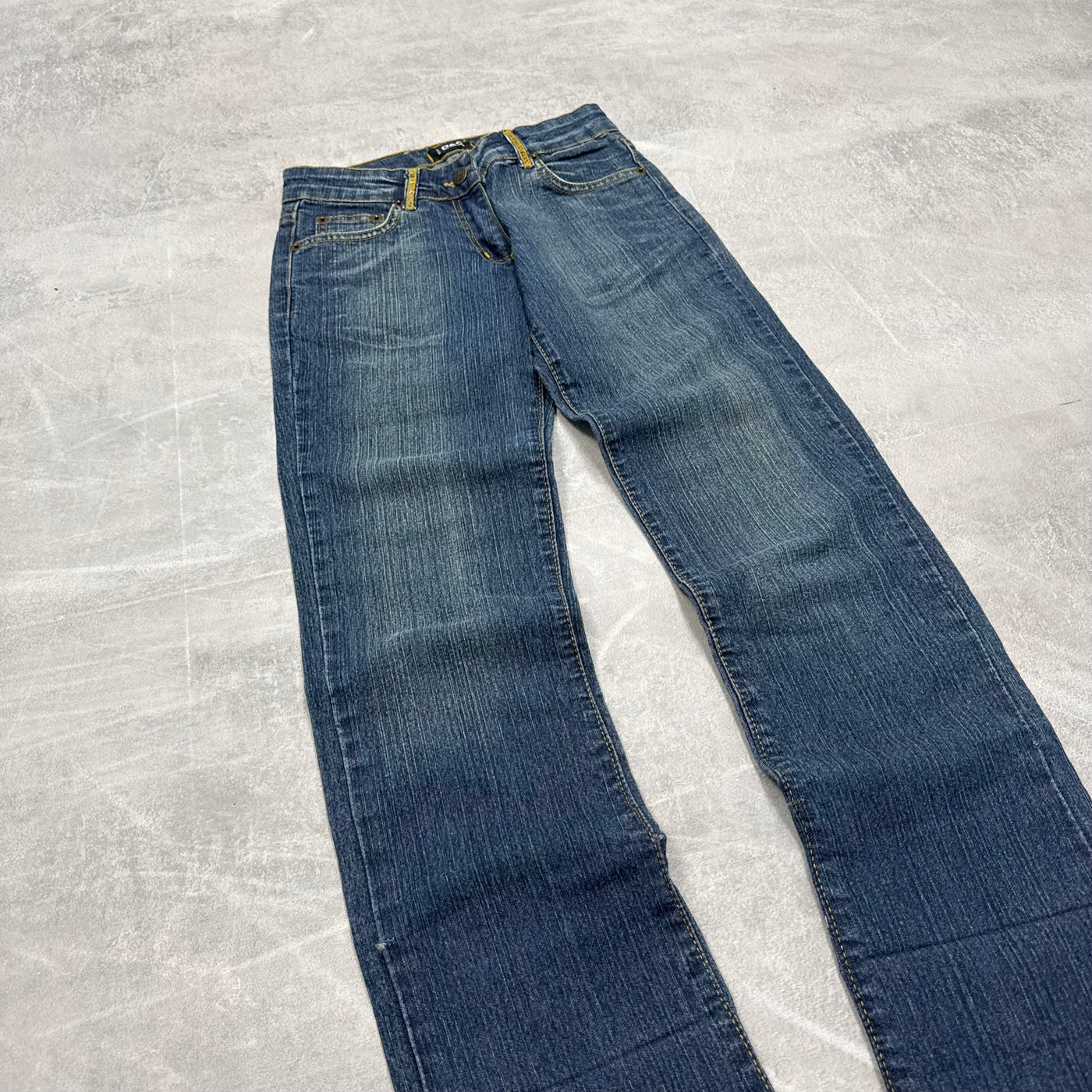 Dolce Gabana Big Print Vintage Jeans | XS