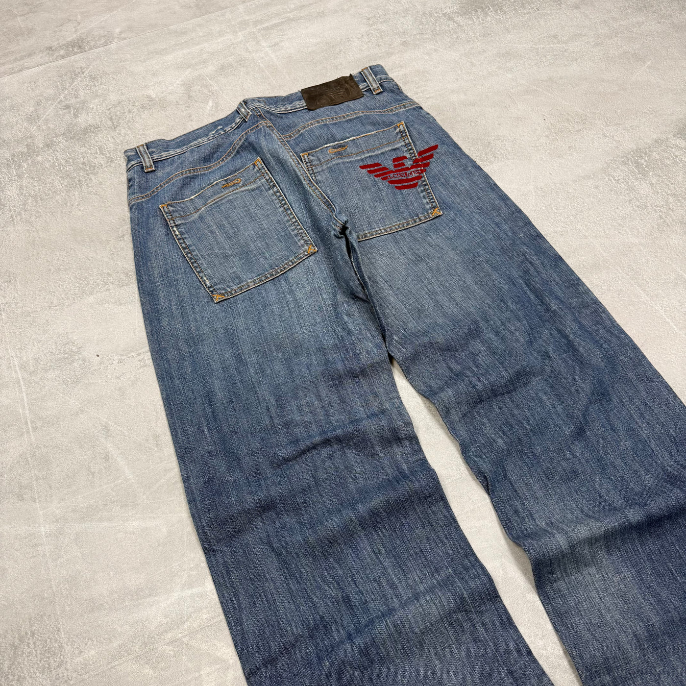 Armani Big Print Vintage Jeans | M