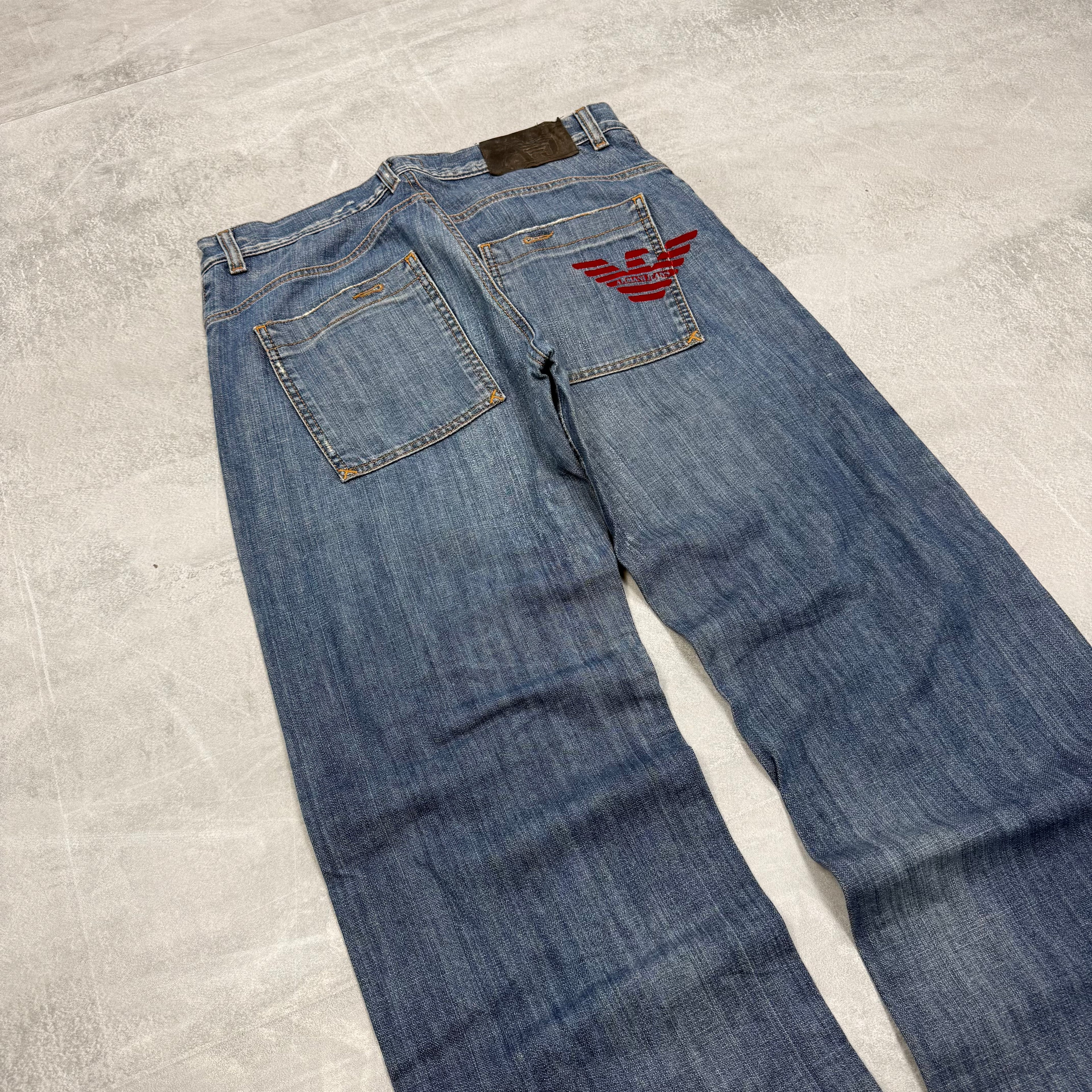 Armani Big Print Vintage Jeans | M