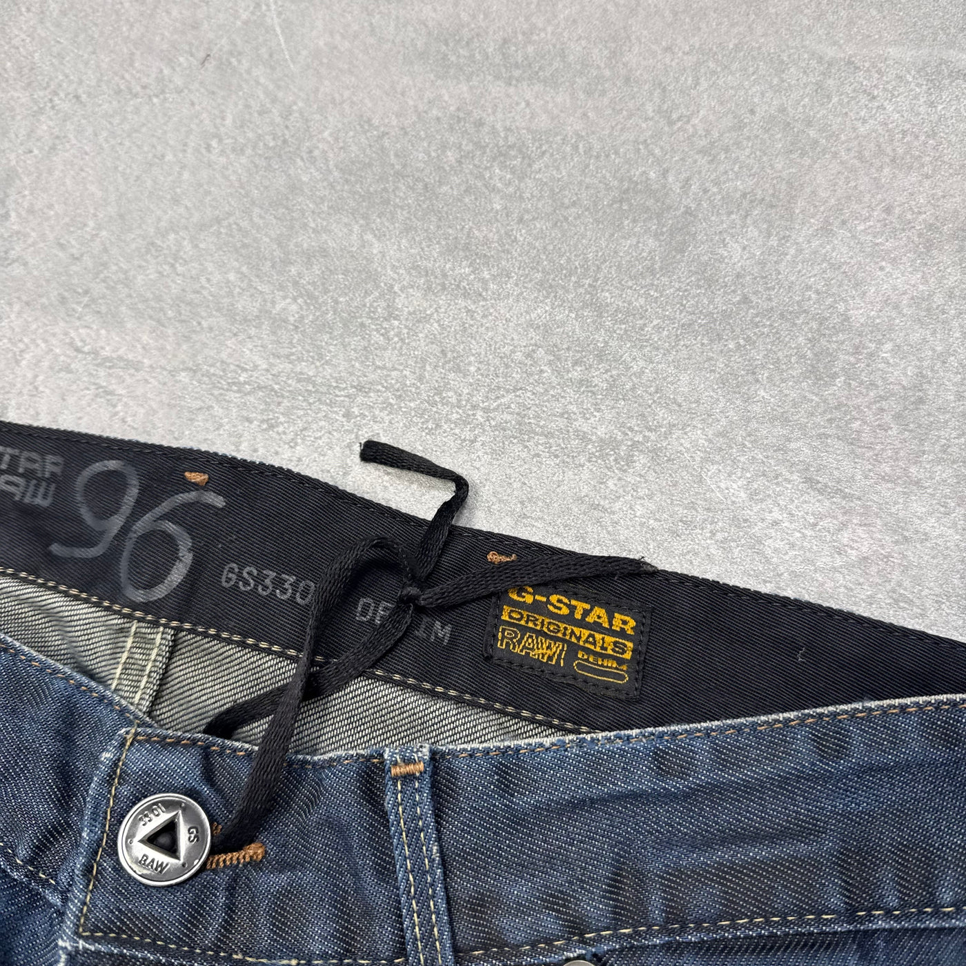 G-Star Big Print Washed Vintage Jeans | S