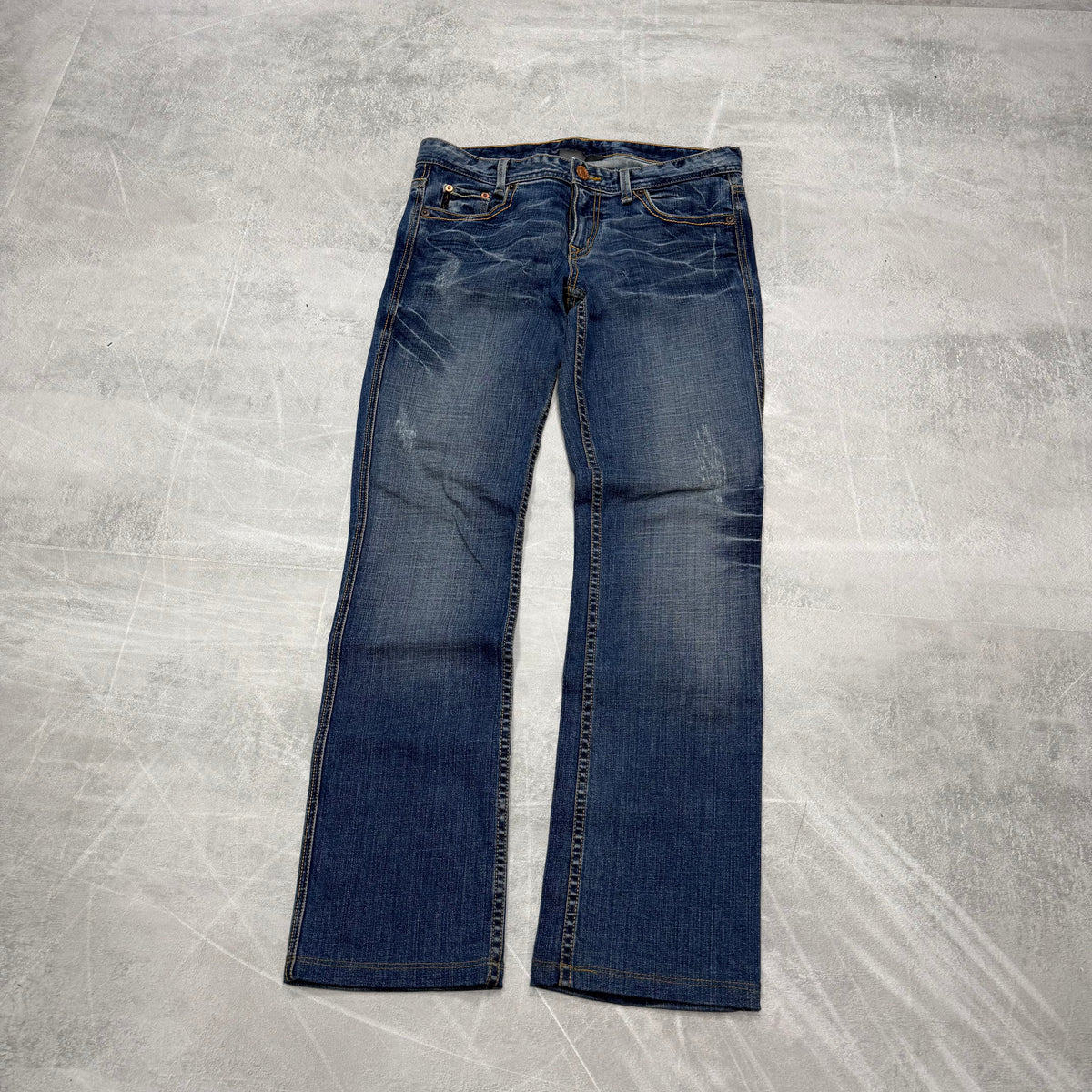 Armani Bootcut Washed Vintage Jeans | XS
