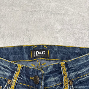Dolce Gabana Big Print Vintage Jeans | XS