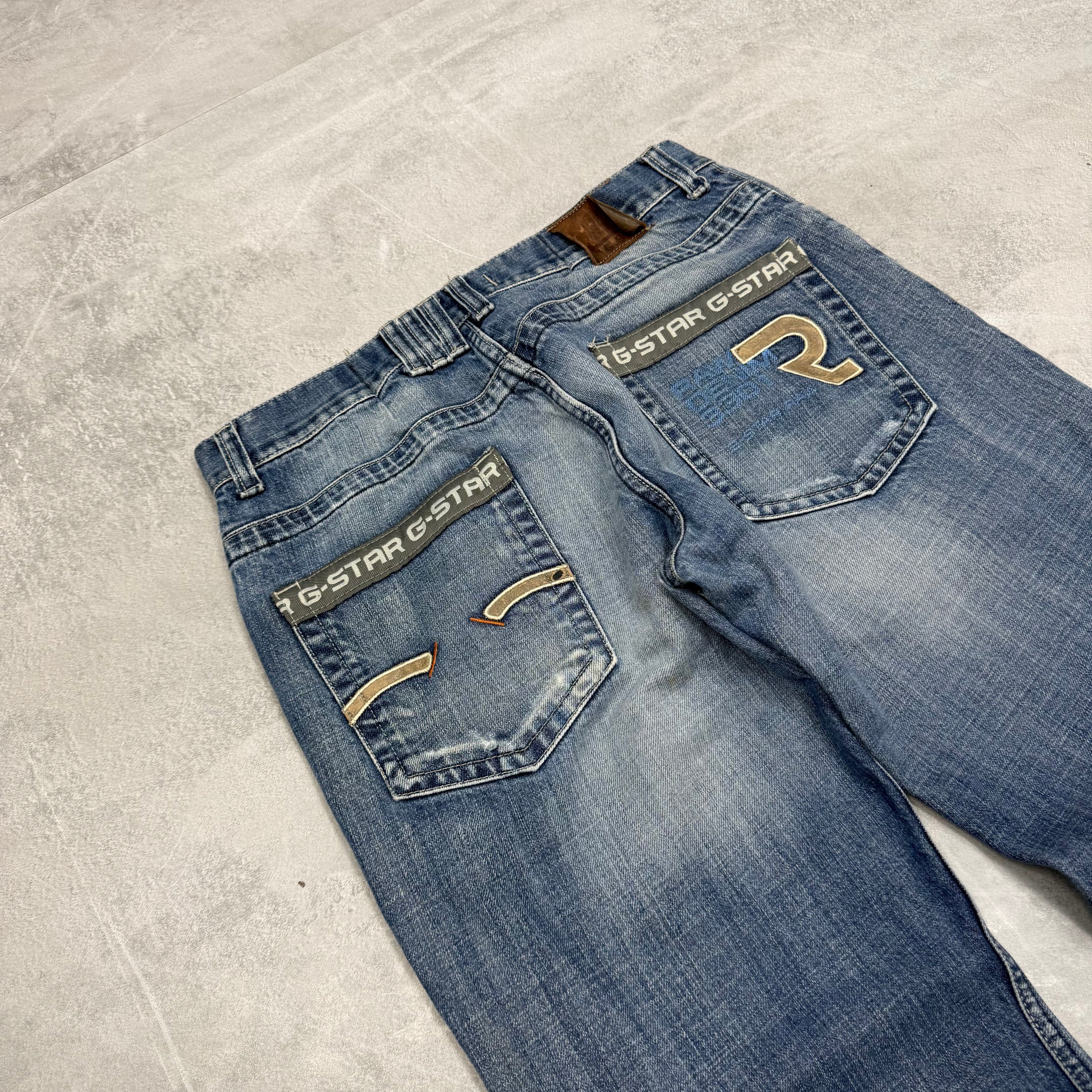 G-Star Big Print Vintage Jeans | S