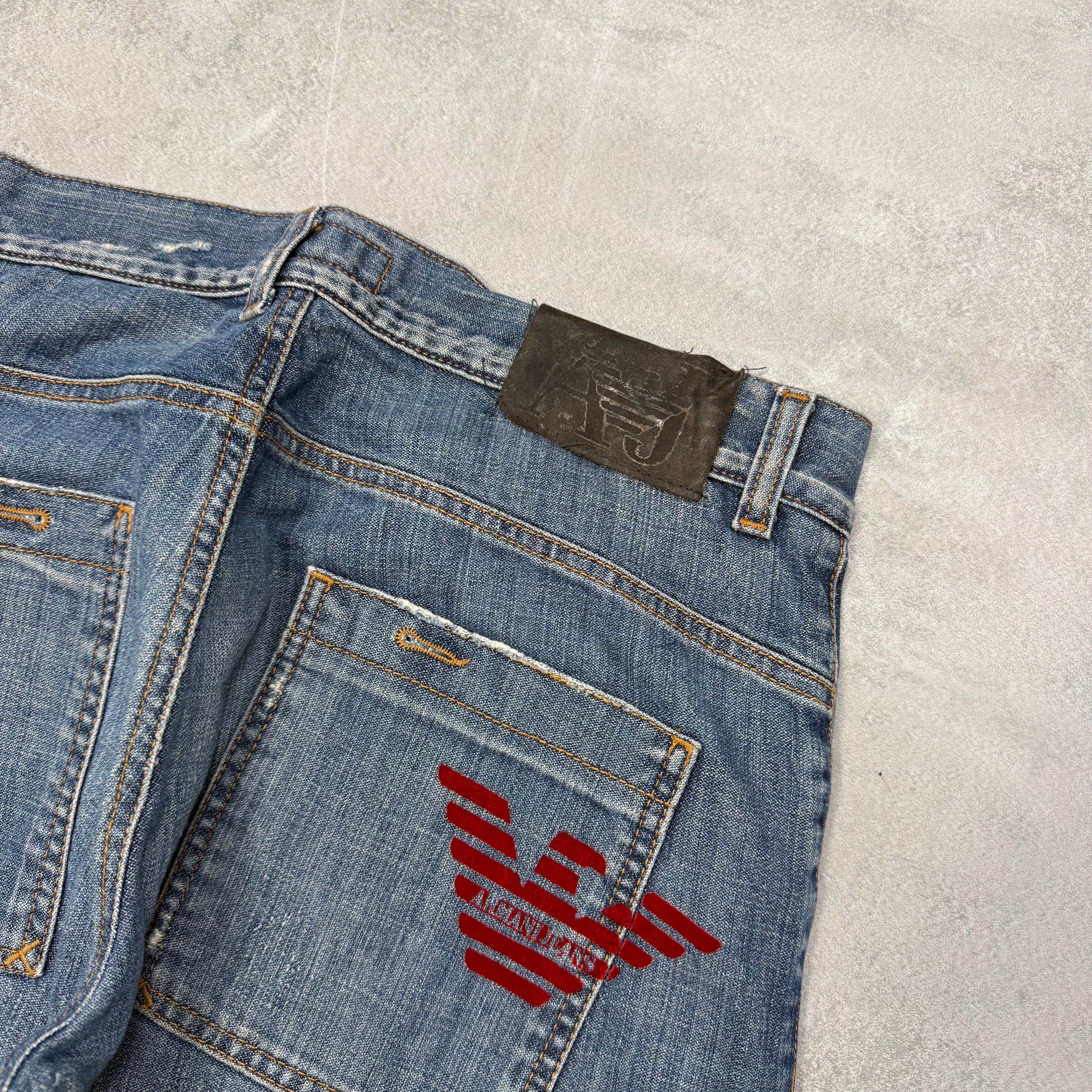 Armani Big Print Vintage Jeans | M