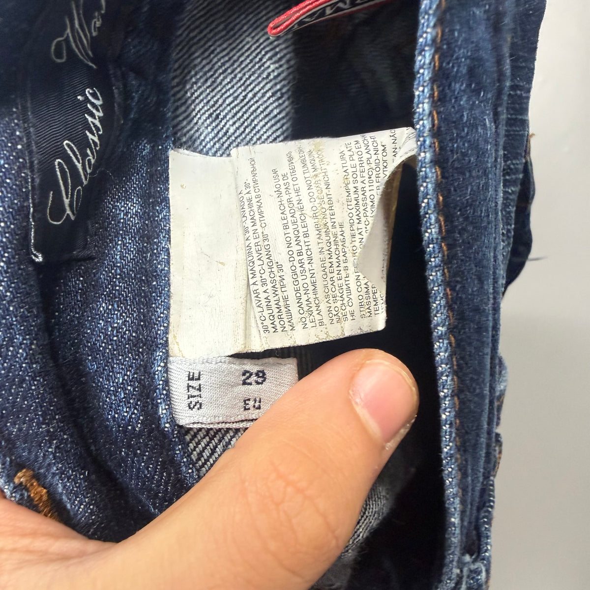 Armani Washed Vintage Jeans | XS