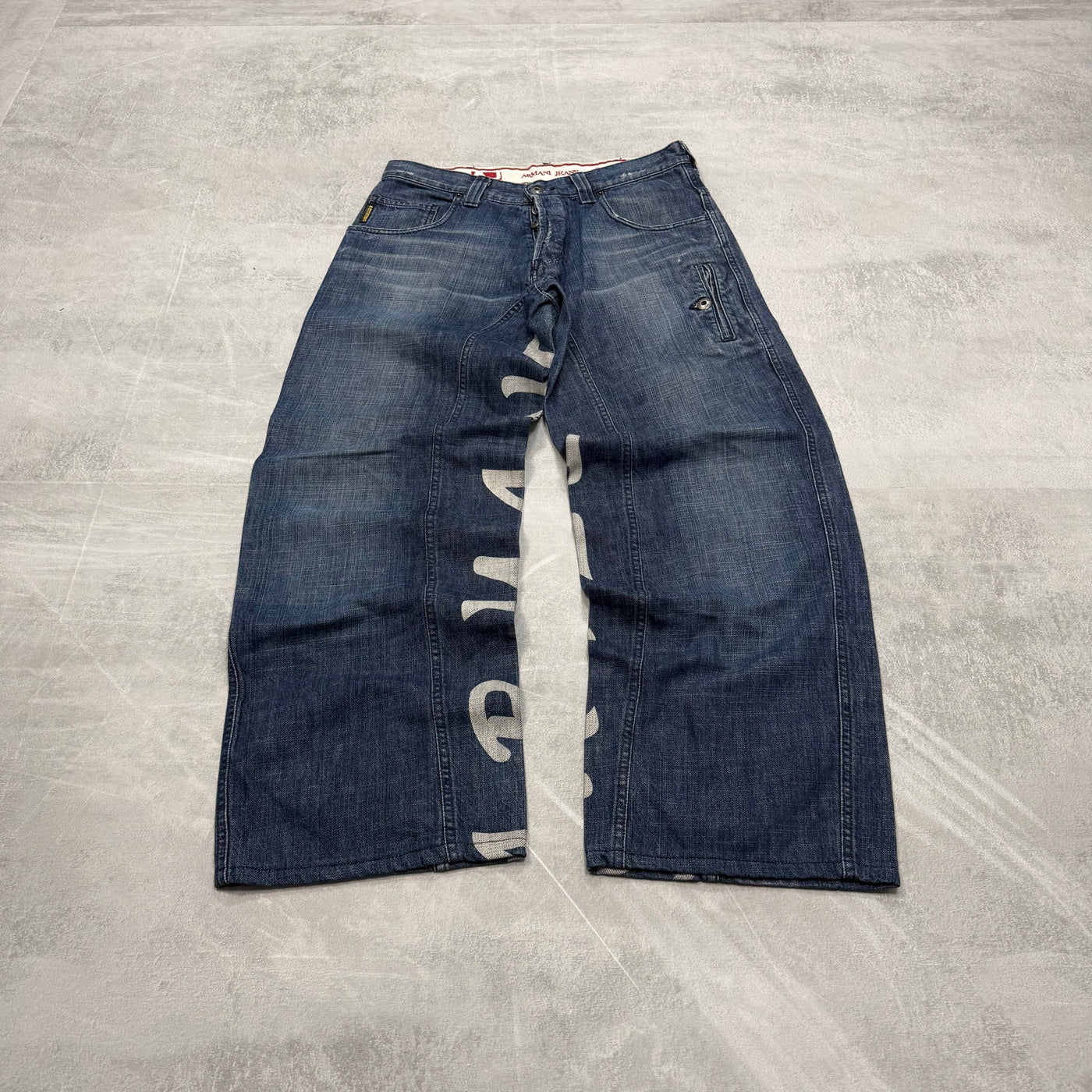 Armani Big Print Vintage Jeans | S