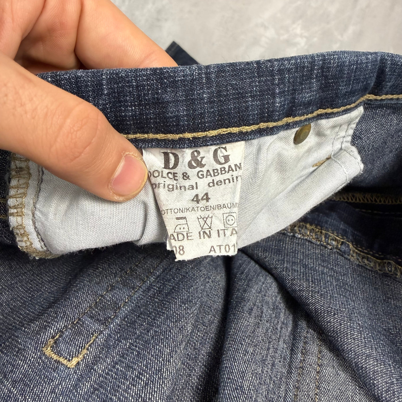 Dolce Gabana Big Print Vintage Jeans | M