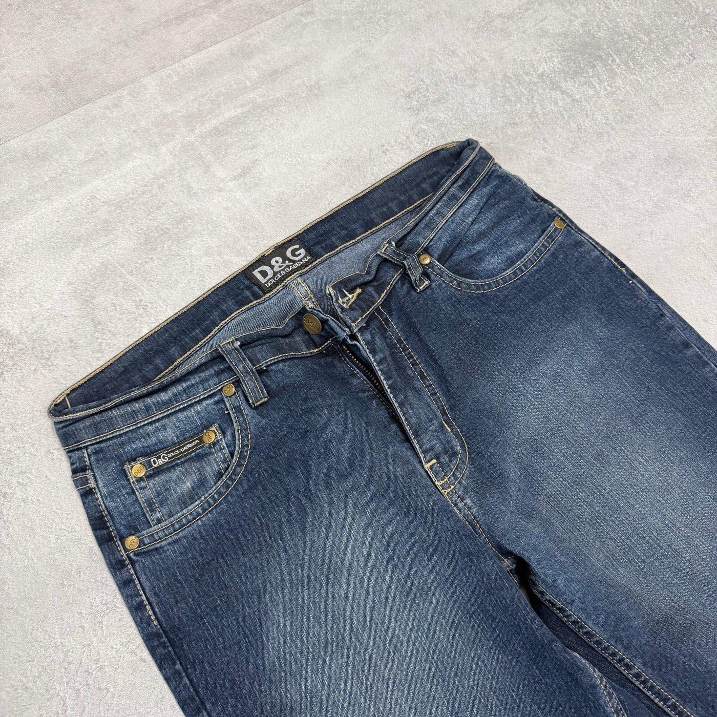 Dolce Gabana Big Print Vintage Jeans | S