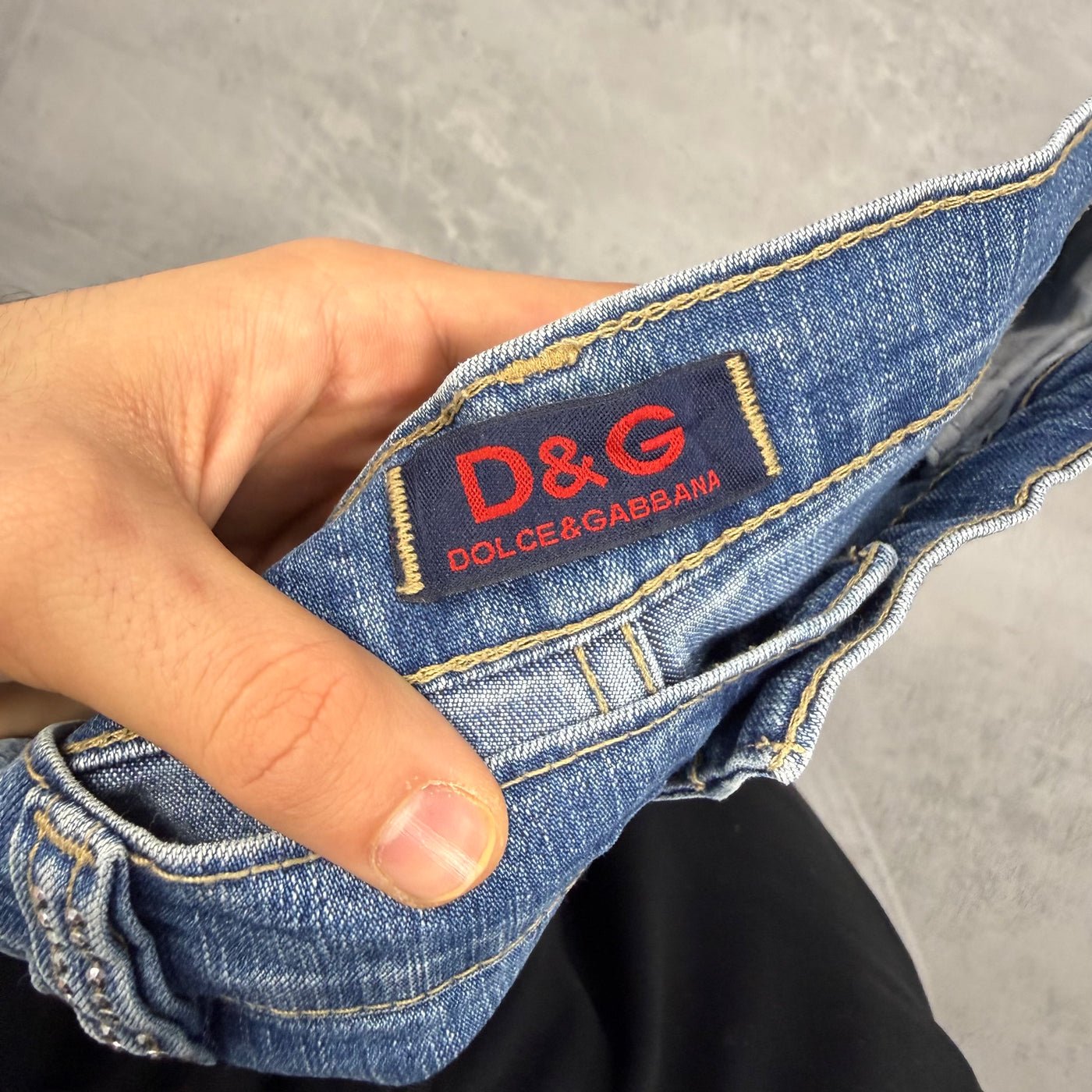 Dolce Gabana Big Print Vintage Jeans | S