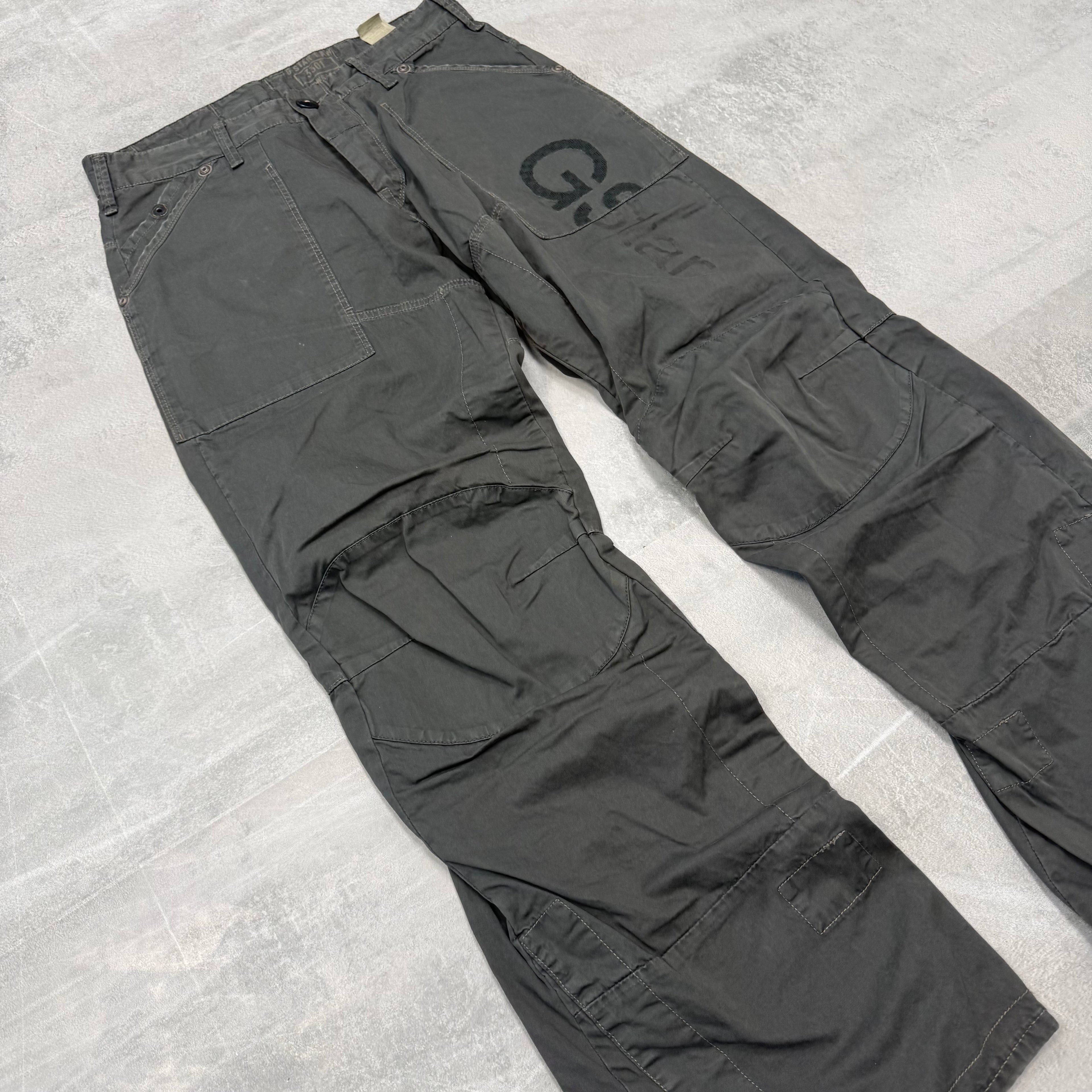 G-Star Big Print Vintage Cargo Jeans | S