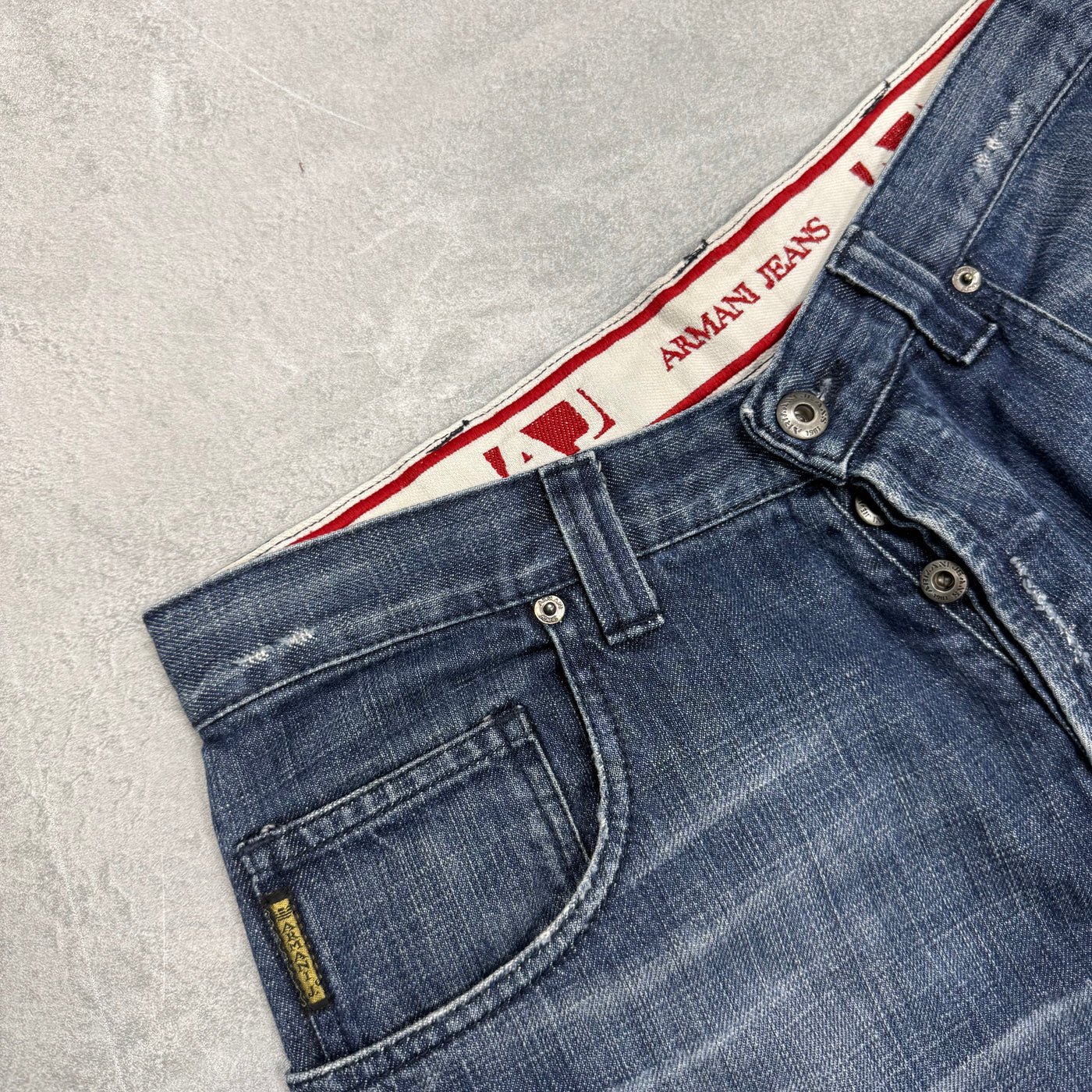 Armani Big Print Vintage Jeans | S