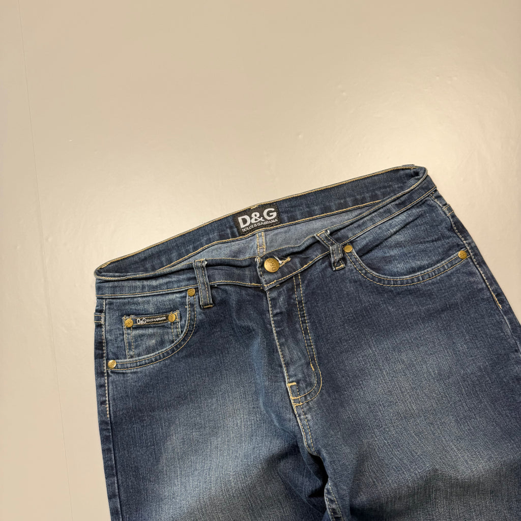 Dolce Gabana Back Print Bootcut Vintage Jeans | S