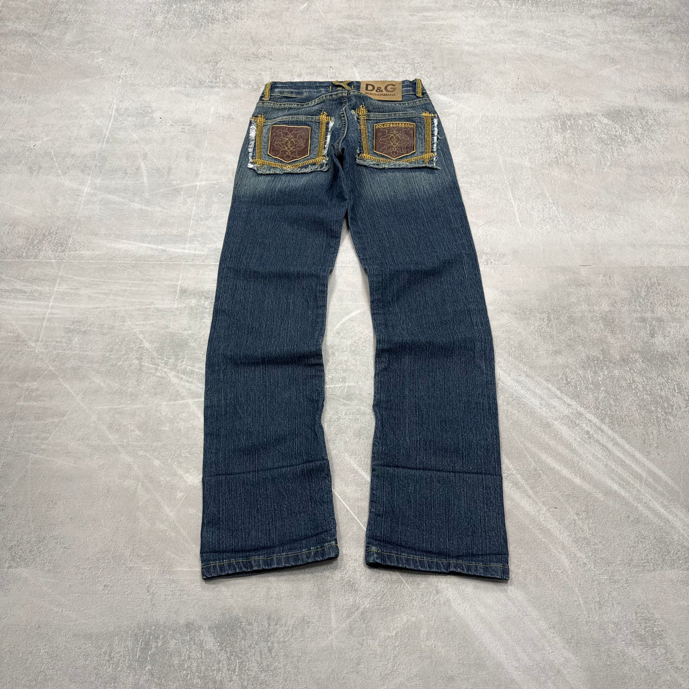 Dolce Gabana Big Print Vintage Jeans | XS