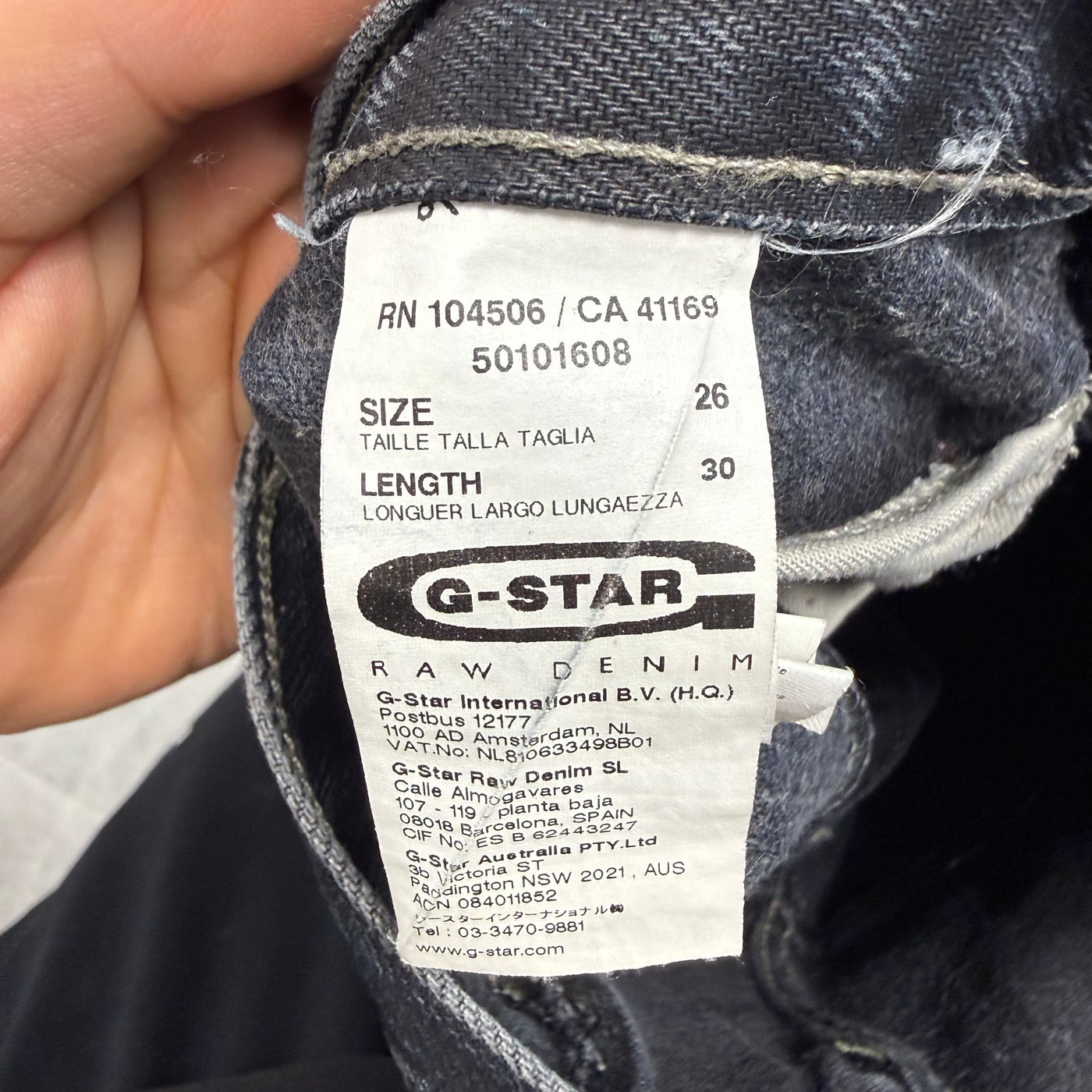 G-Star Washed Vintage Jeans | XS