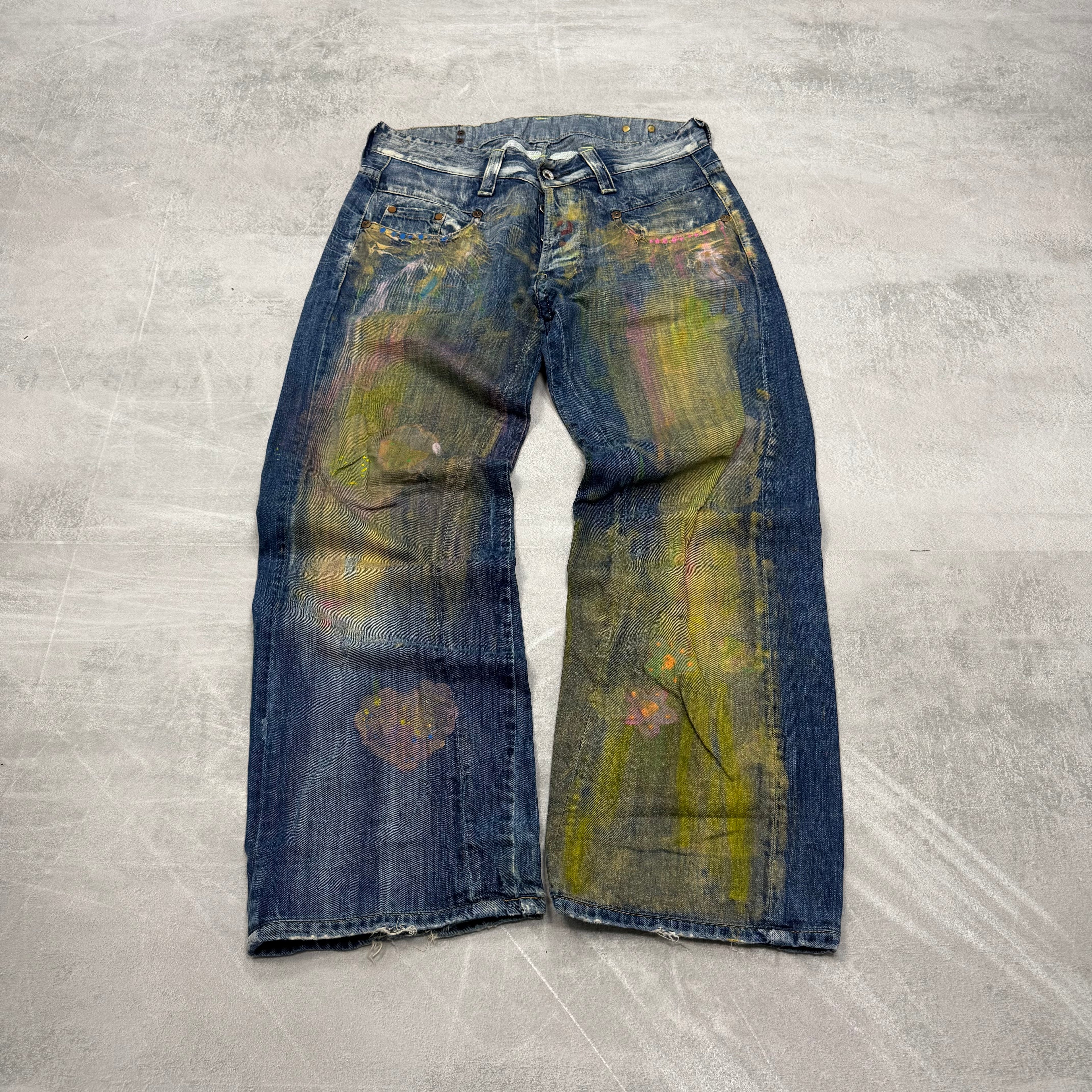 G-Star Big Print Vintage Jeans | S