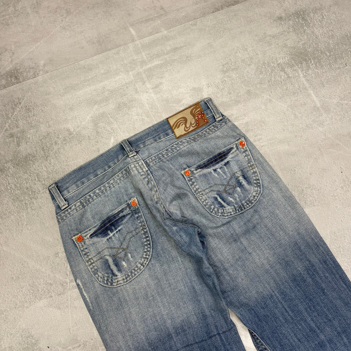 Replay Bootcut Washed Vintage Jeans | S