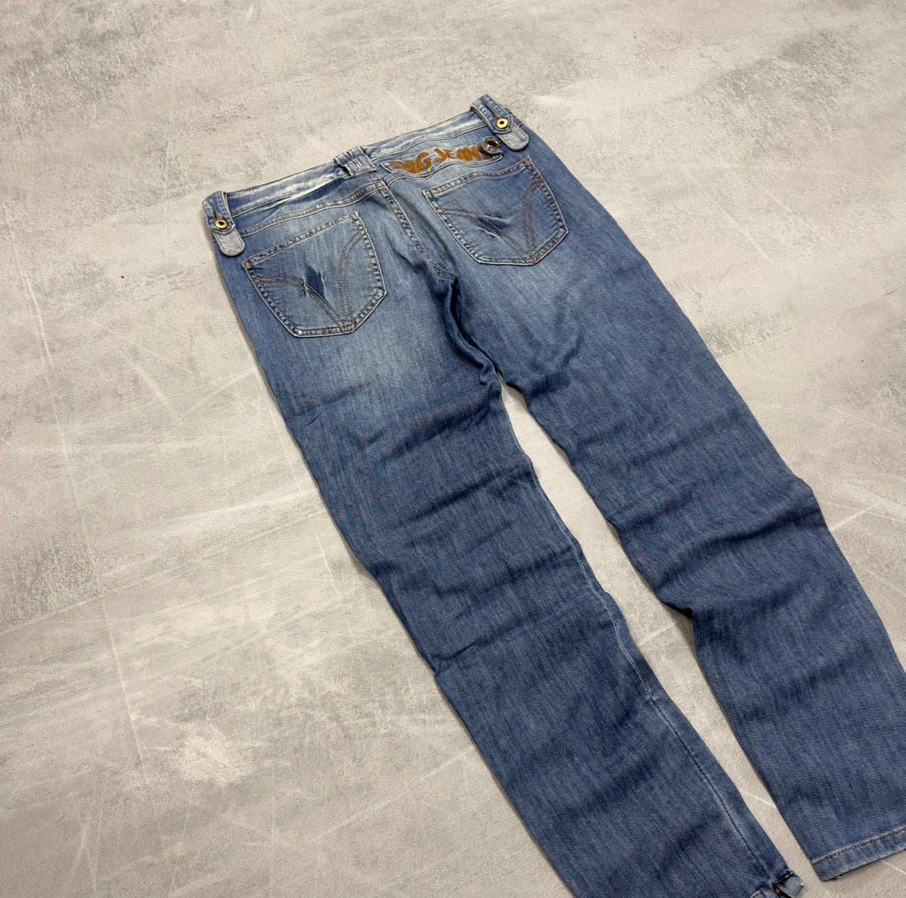 Dolce Gabana Big Logo Jeans | XS
