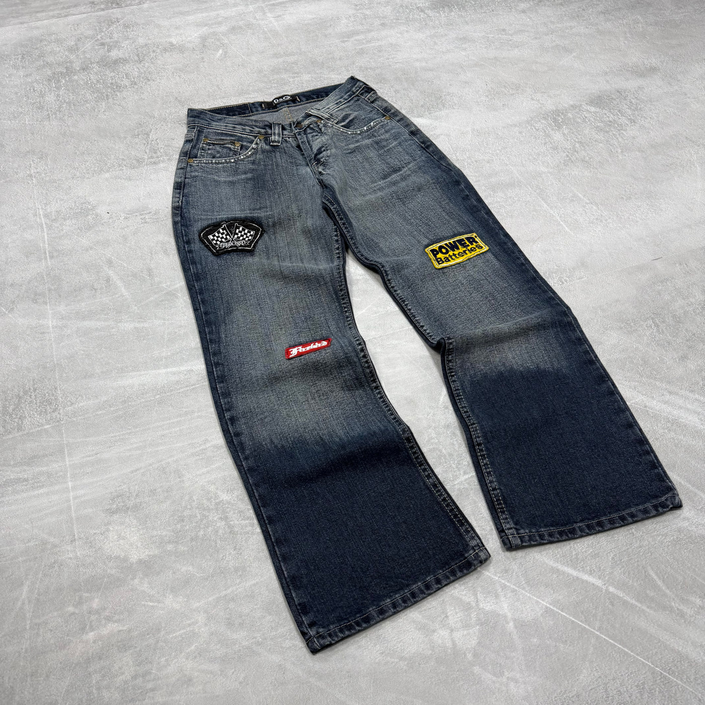 Dolce Gabana Big Print Washed Vintage Jeans | XS