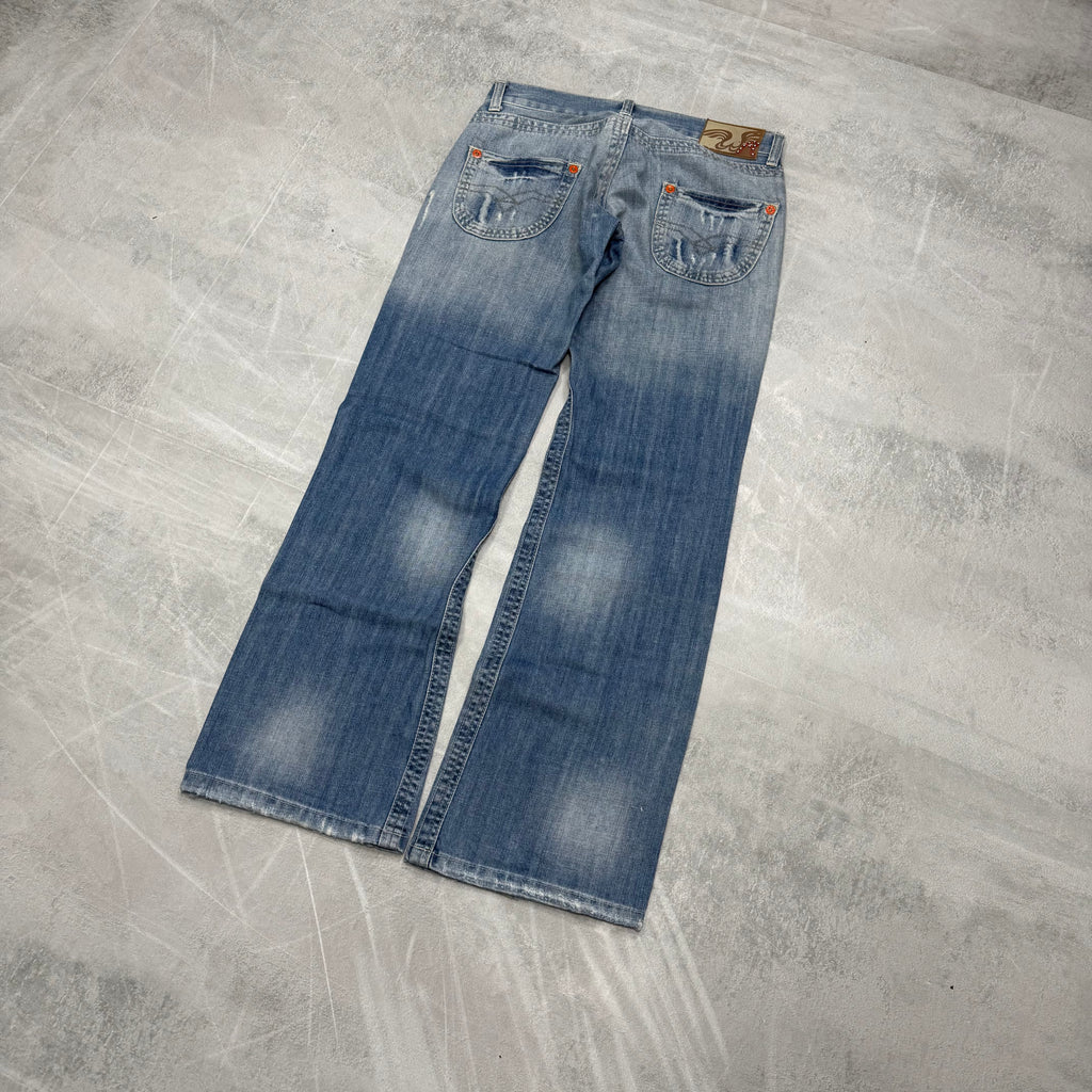 Replay Bootcut Washed Vintage Jeans | S