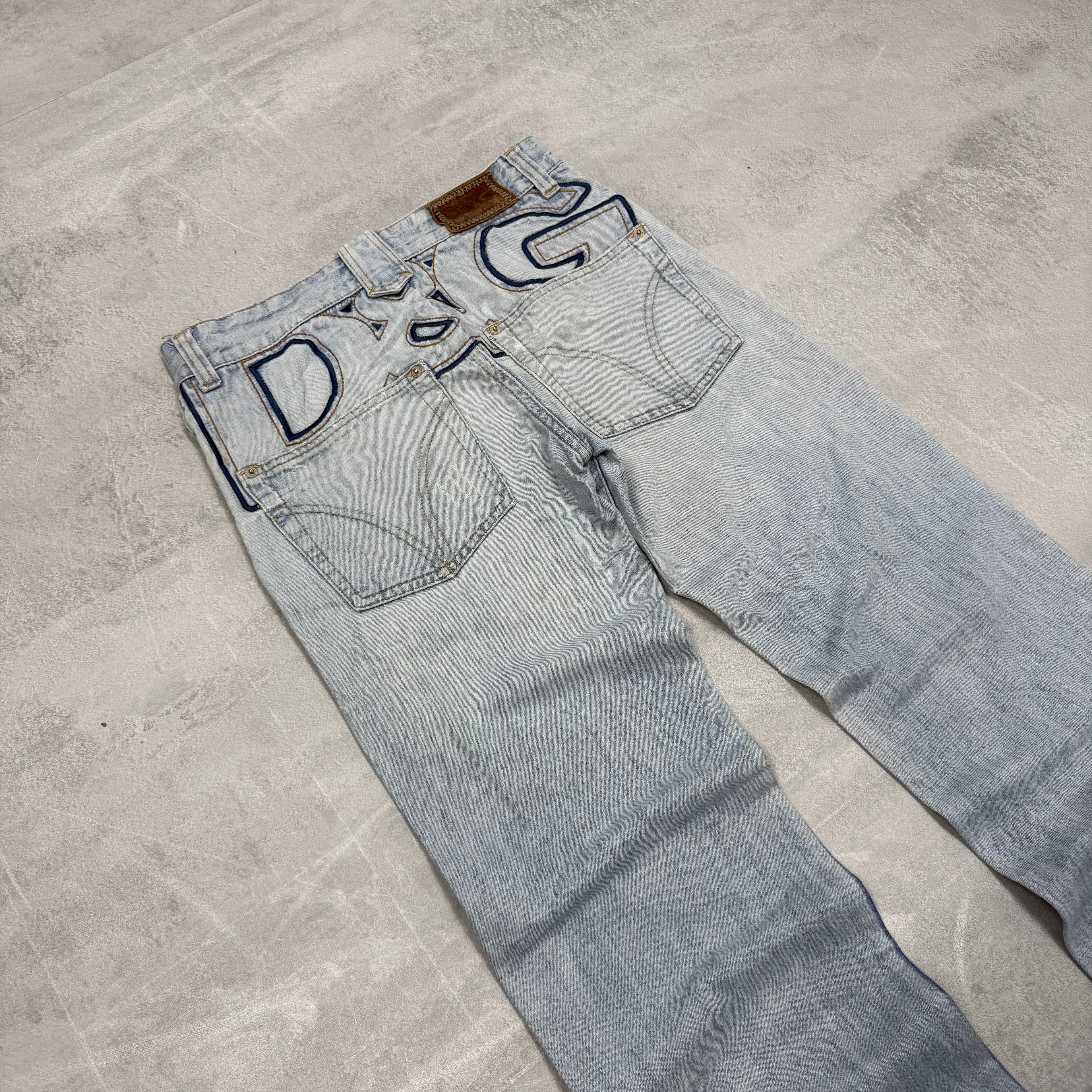 Dolce Gabana Big Print Vintage Jeans | S