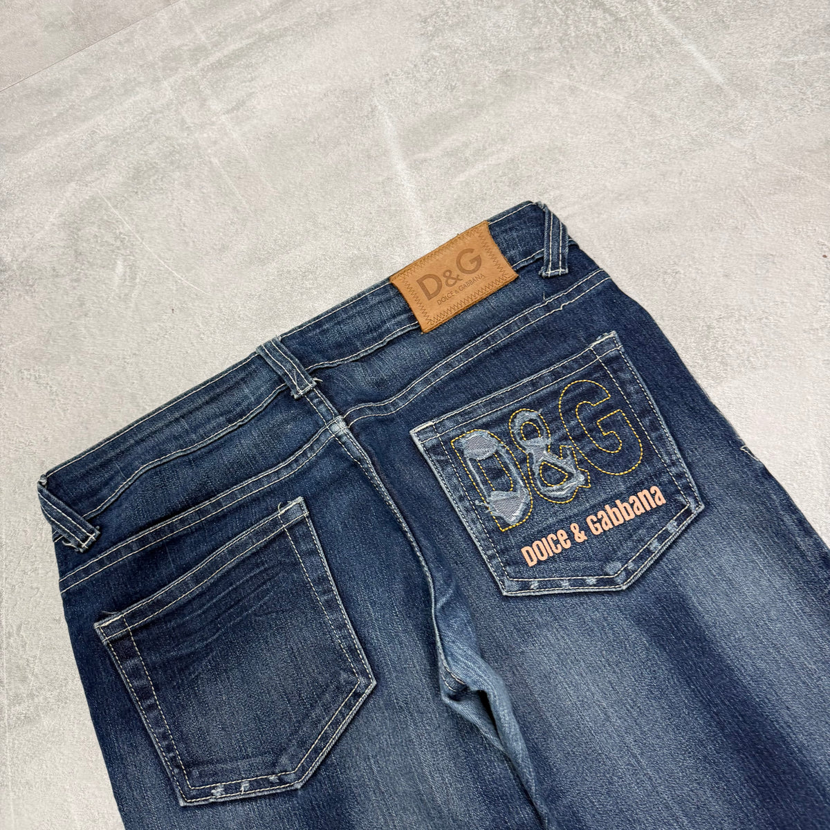 Dolce Gabana Back Print Vintage Jeans | XS