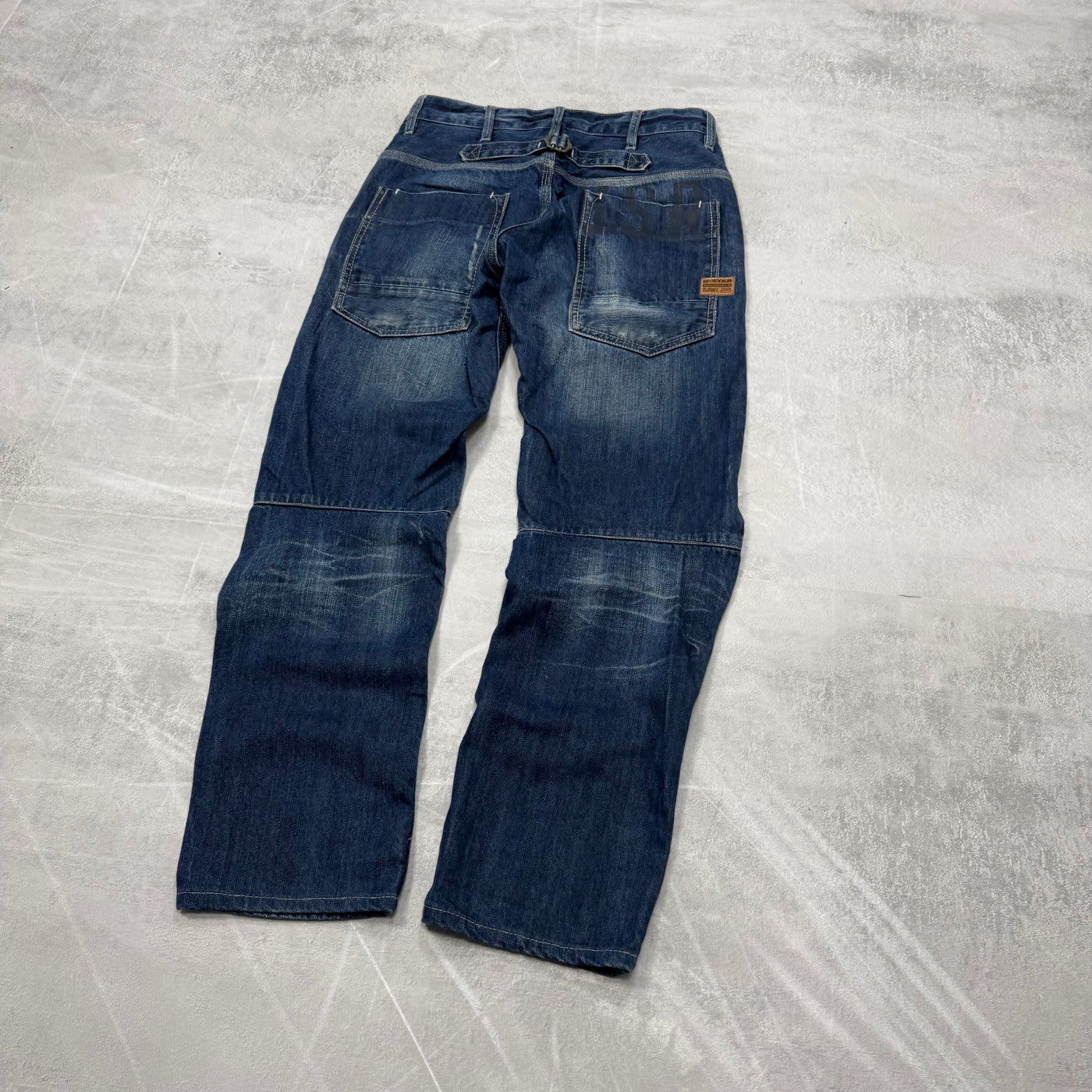 G-Star Big Print Washed Vintage Jeans | XS