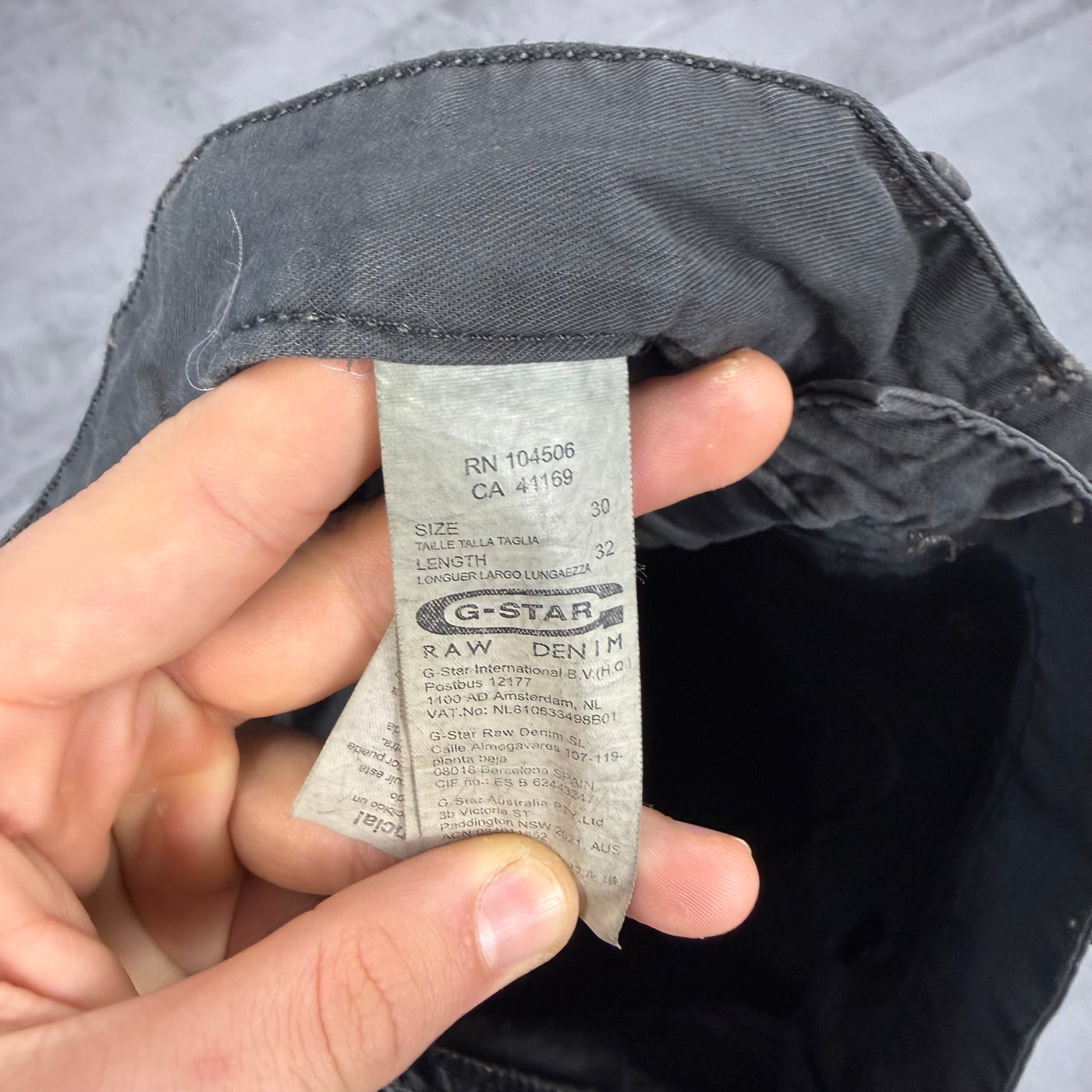 G-Star Big Print Vintage Cargo Jeans | S