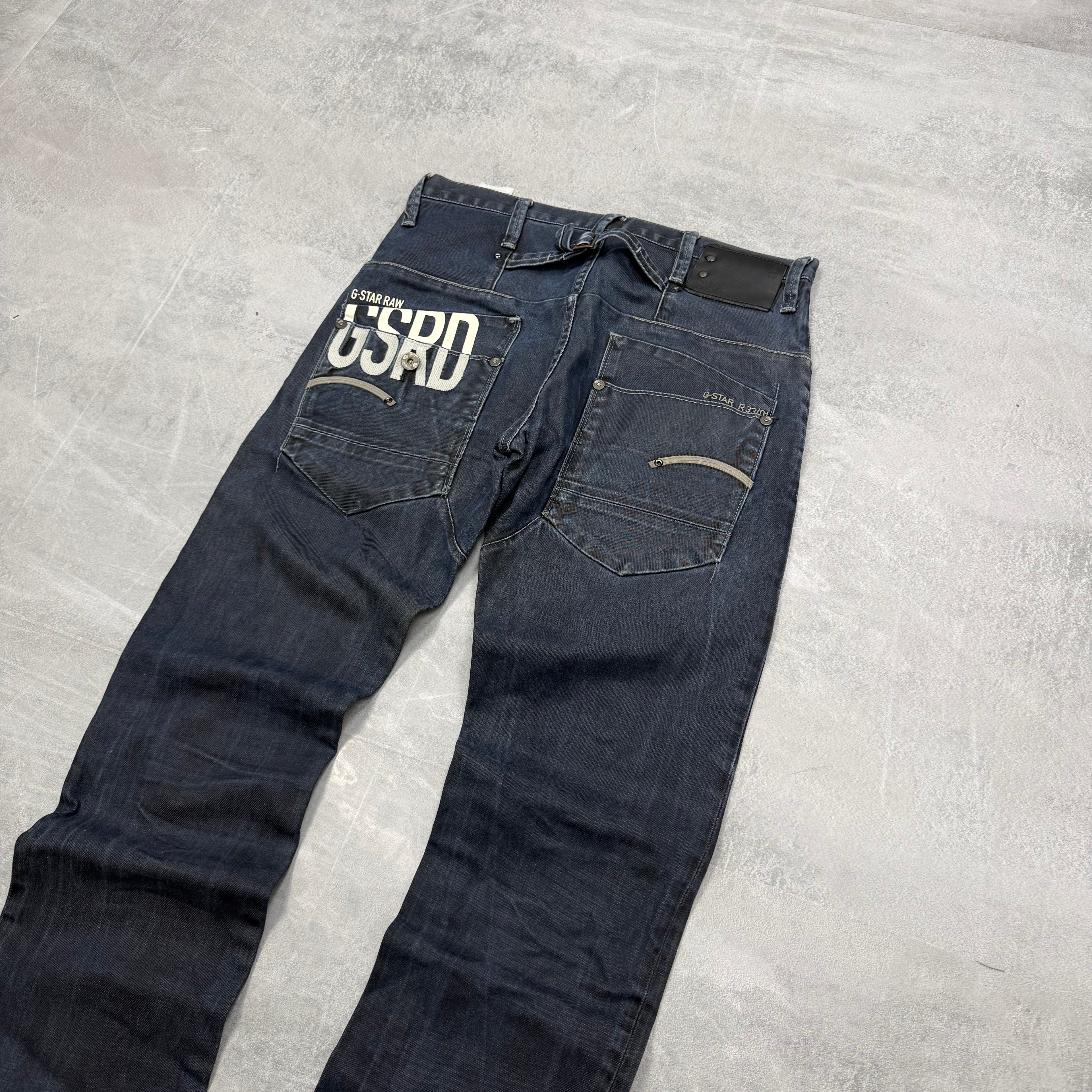 G-Star Big Print Washed Vintage Jeans | S