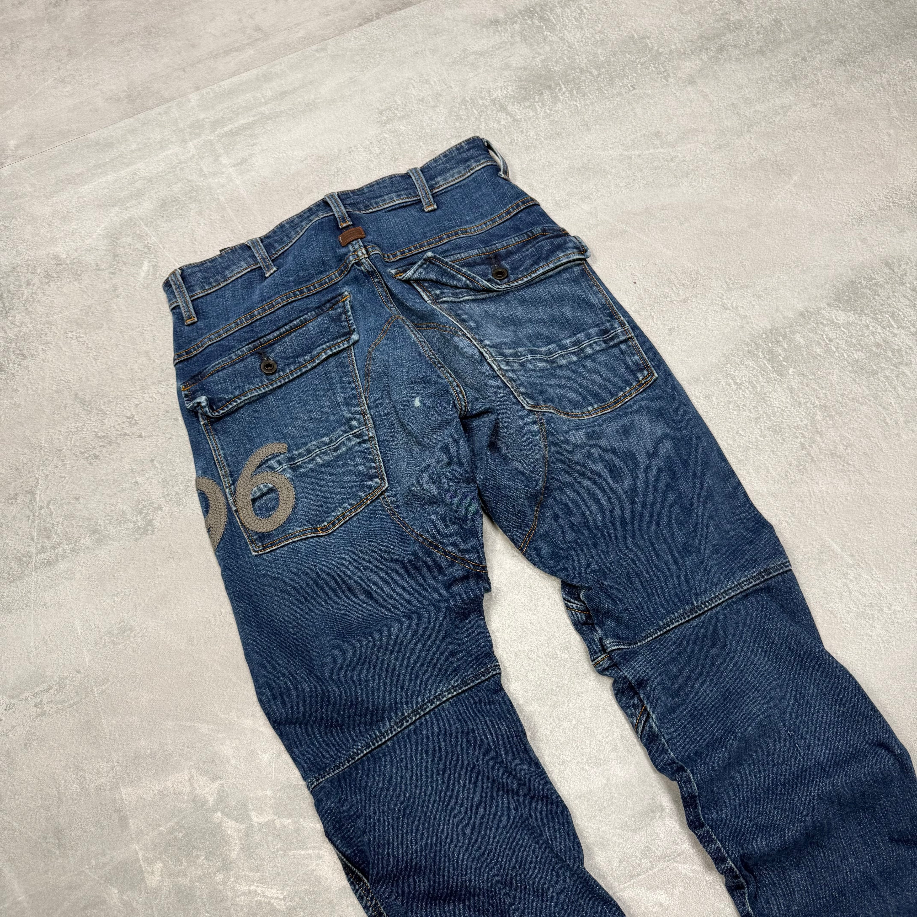 G-Star Big Print Vintage Jeans | XS
