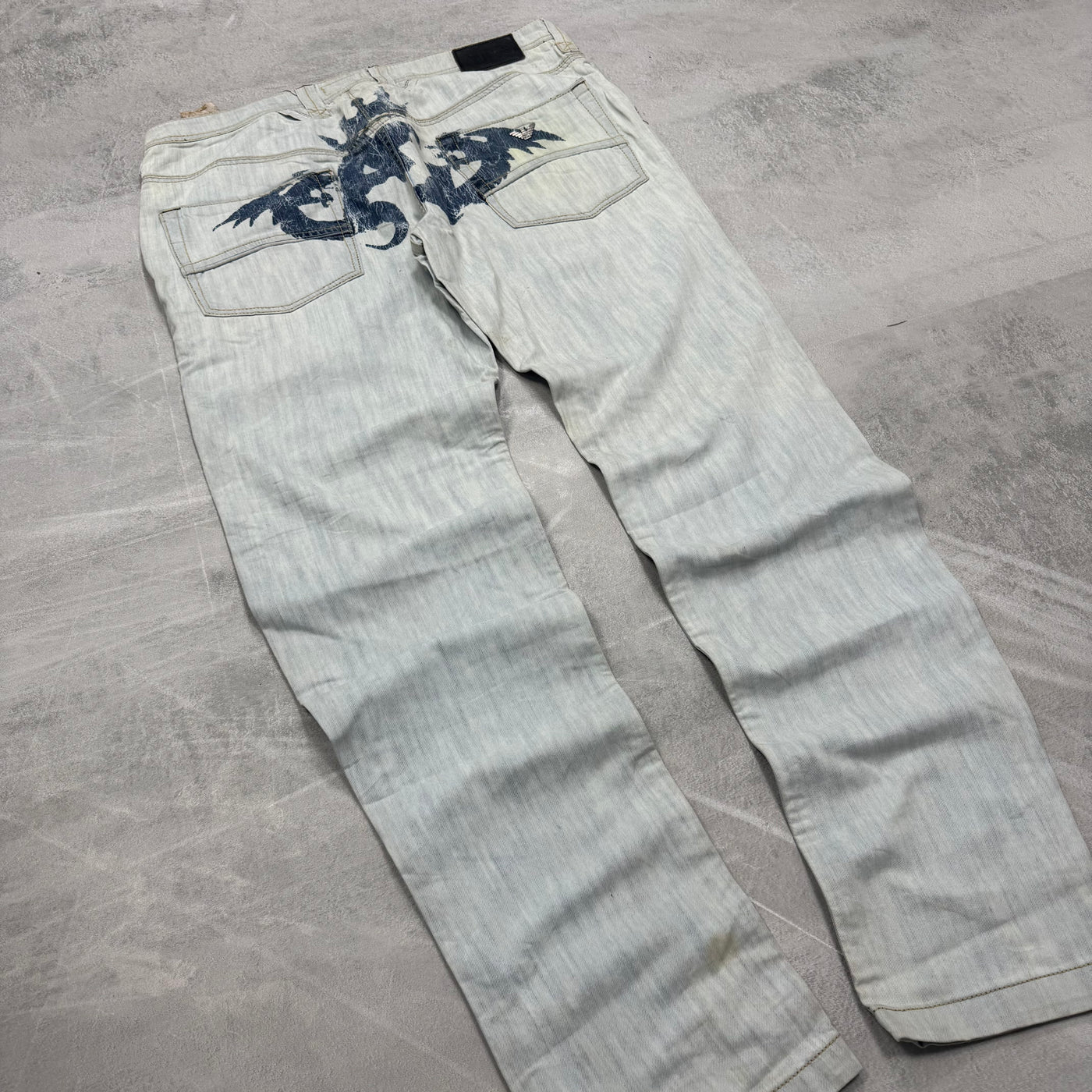 Armani Big Print Vintage Jeans | M