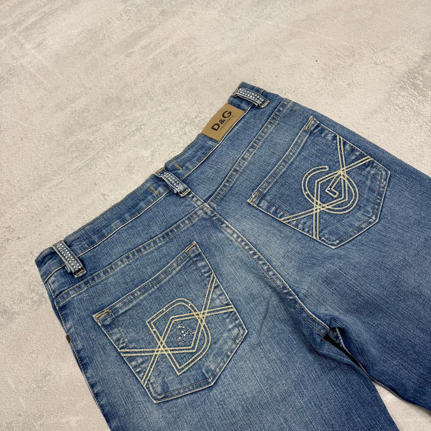 Dolce Gabana Big Print Vintage Jeans | S