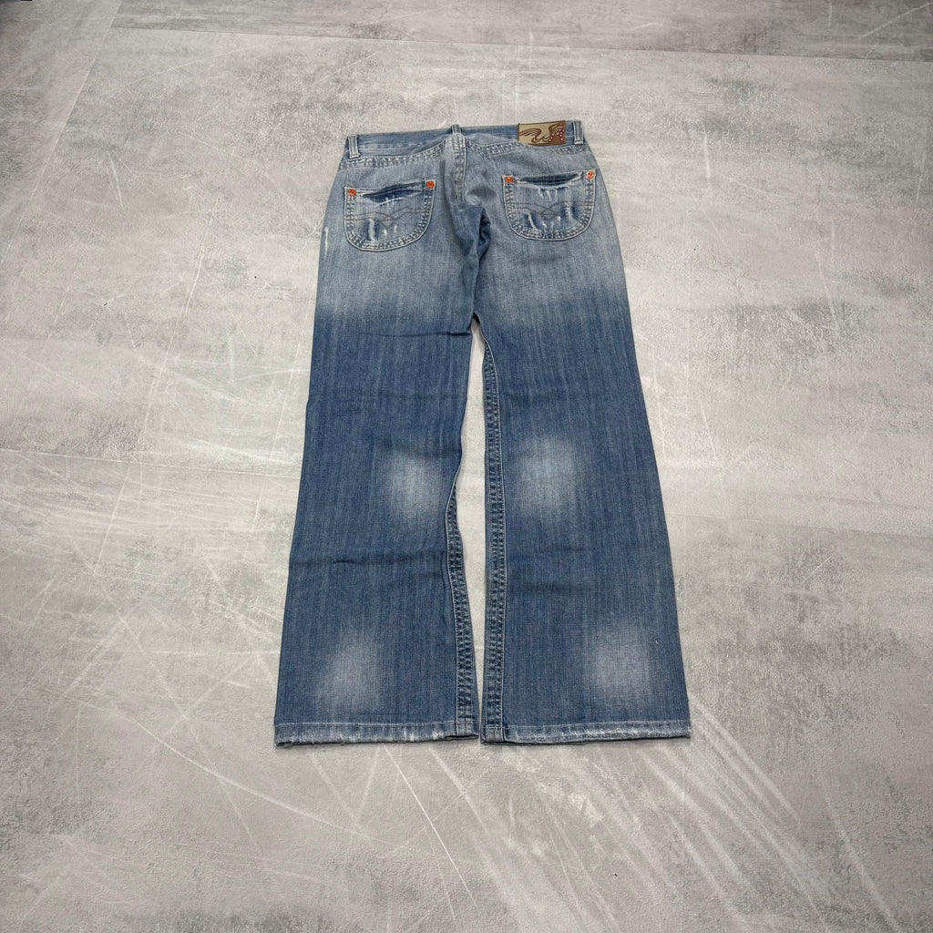 Replay Bootcut Washed Vintage Jeans | S