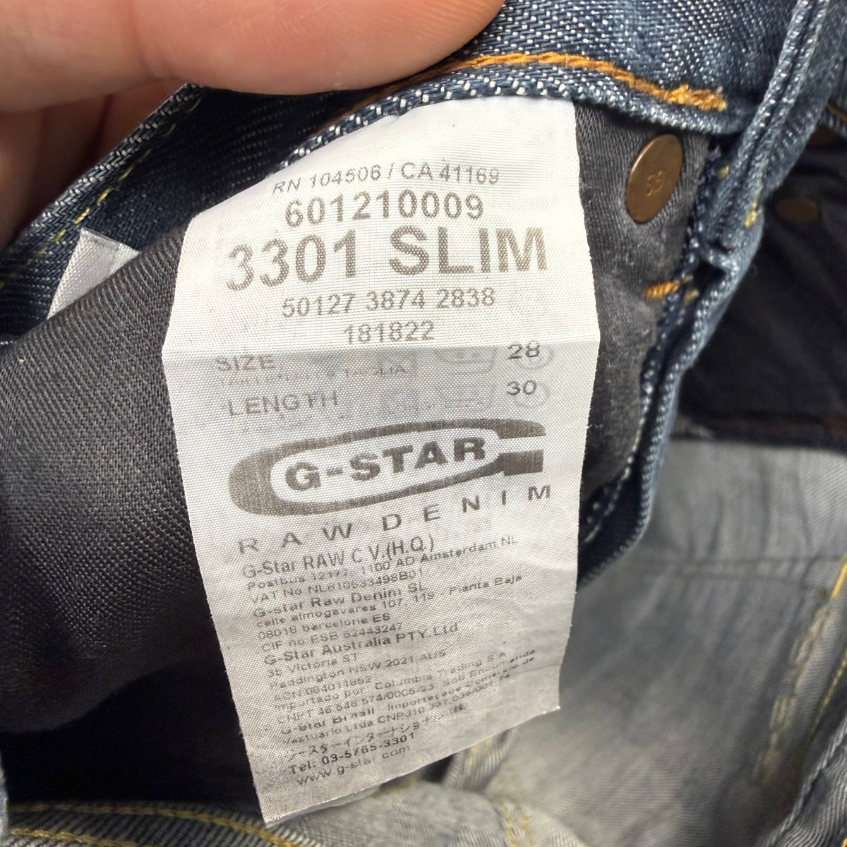 G-Star Washed Vintage Jeans | XS