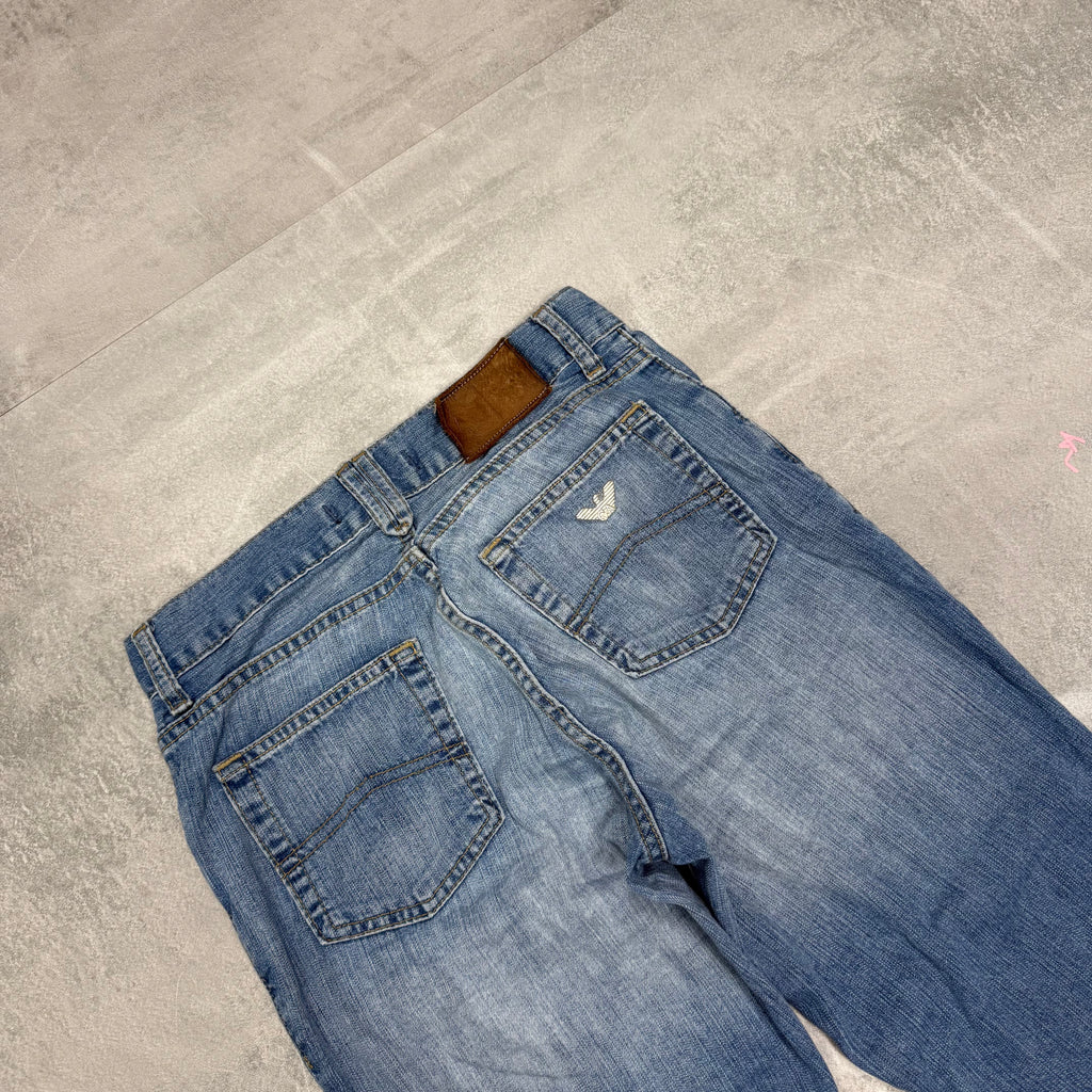 Armani Bootcut Washed Vintage Jeans | S