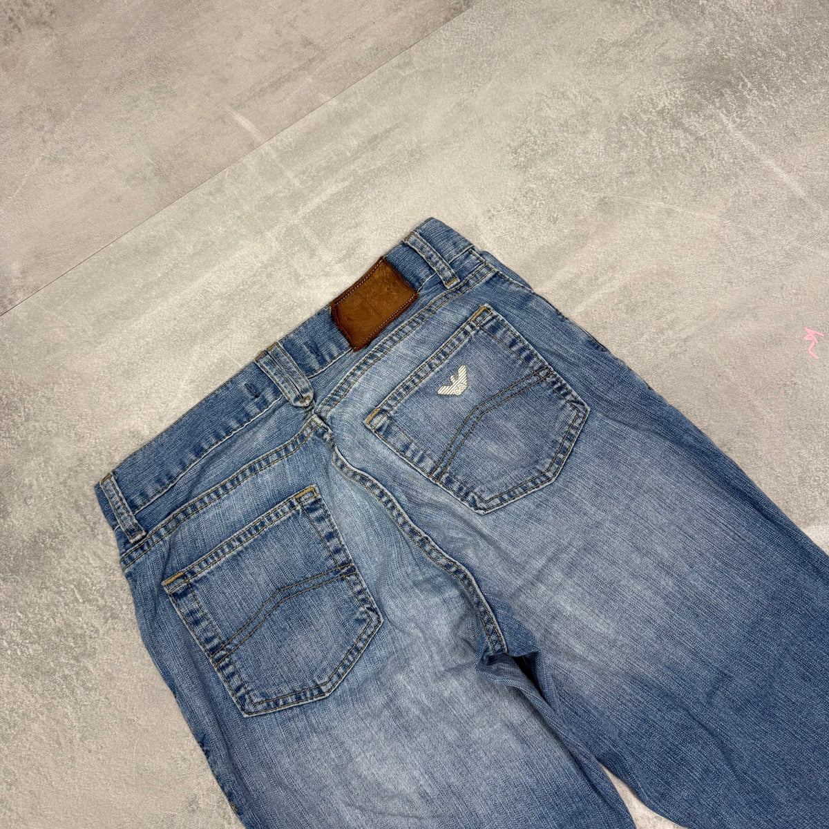Armani Bootcut Washed Vintage Jeans | S