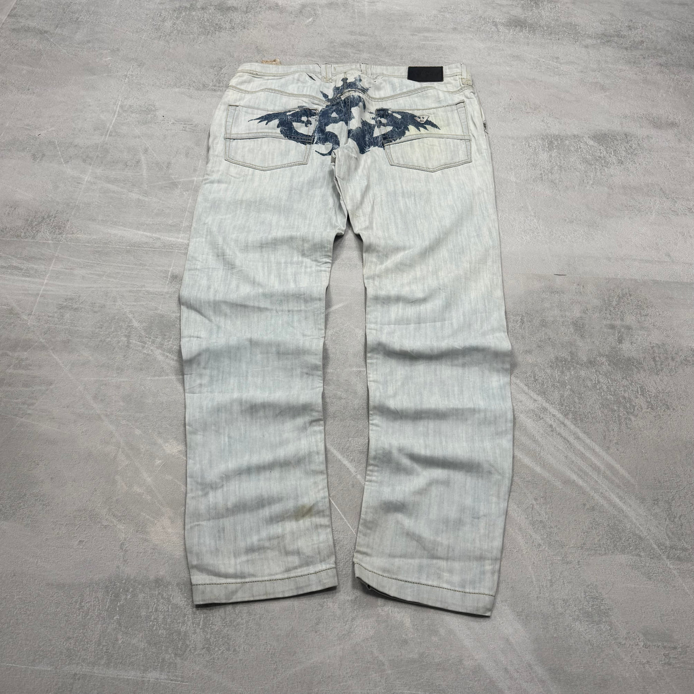 Armani Big Print Vintage Jeans | M