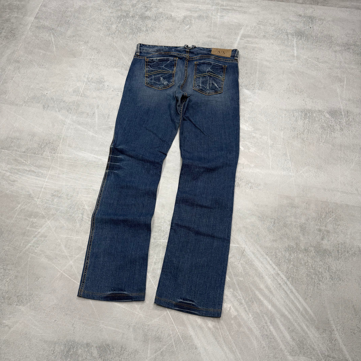 Armani Bootcut Washed Vintage Jeans | XS