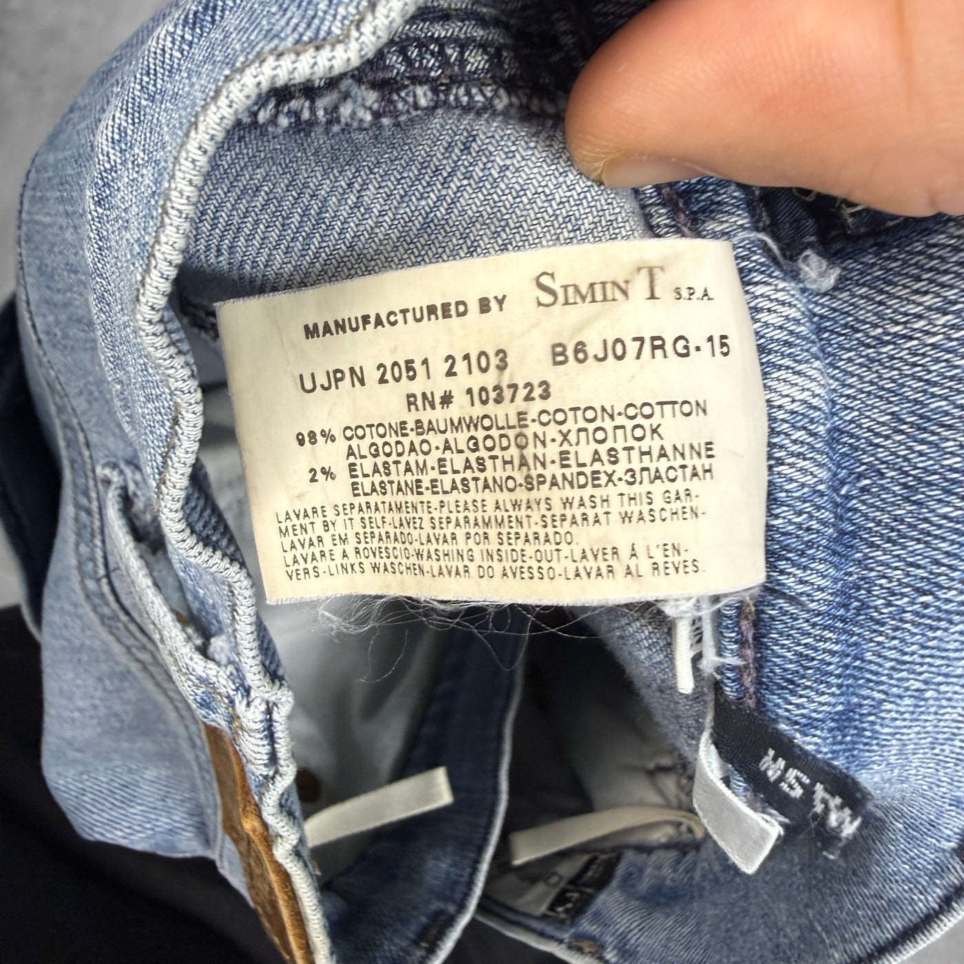 Armani Washed Vintage Jeans | M