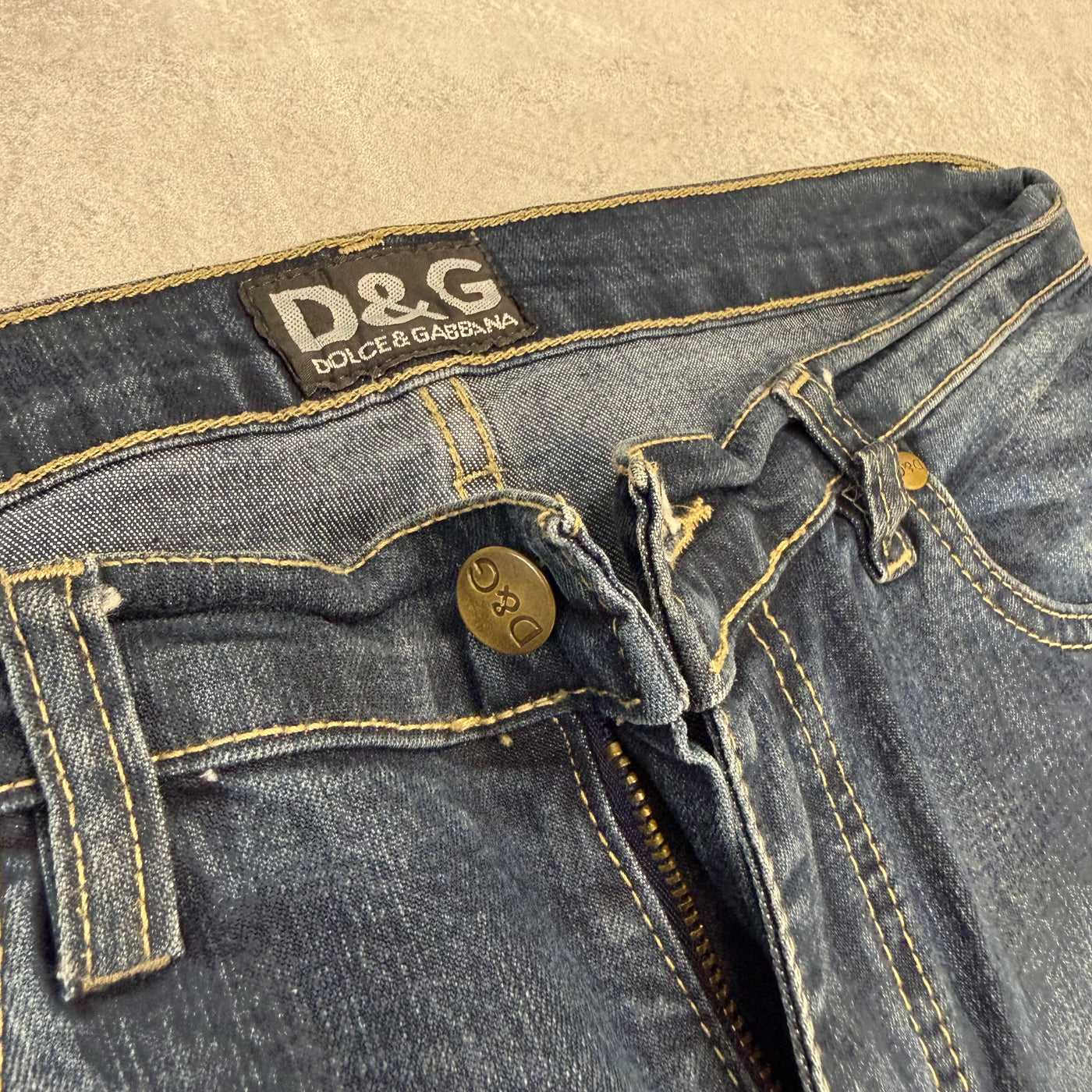 Dolce Gabana Big Print Vintage Jeans | S