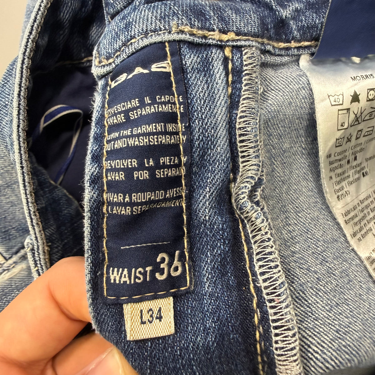 Gas Washed Vintage Jeans | M