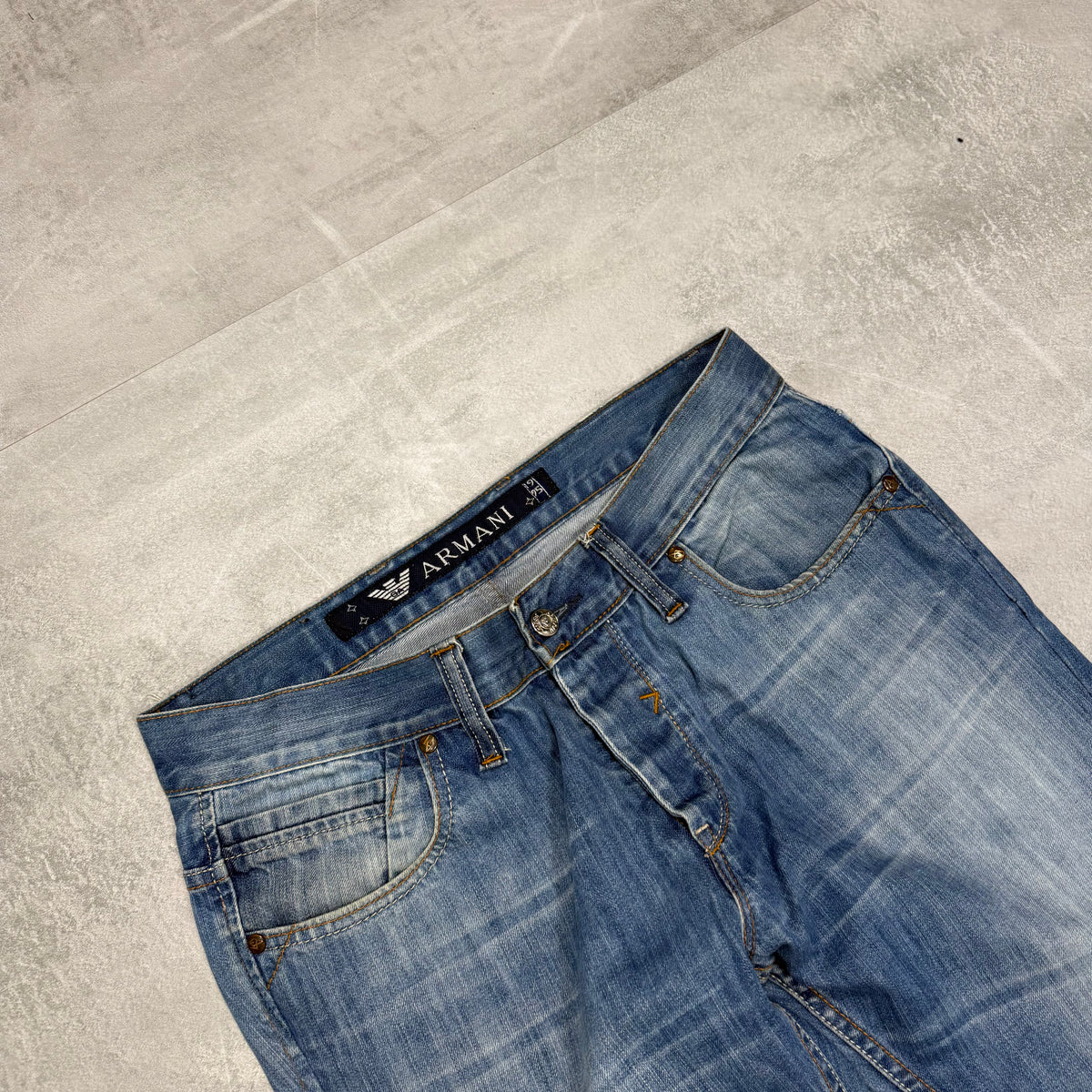 Armani Washed Vintage Jeans | XS