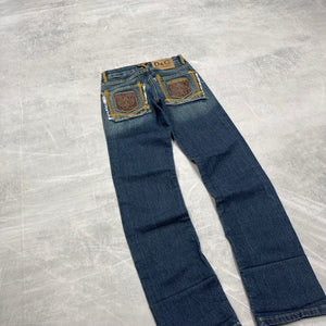 Dolce Gabana Big Print Vintage Jeans | XS