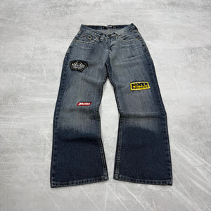 Dolce Gabana Big Print Washed Vintage Jeans | XS